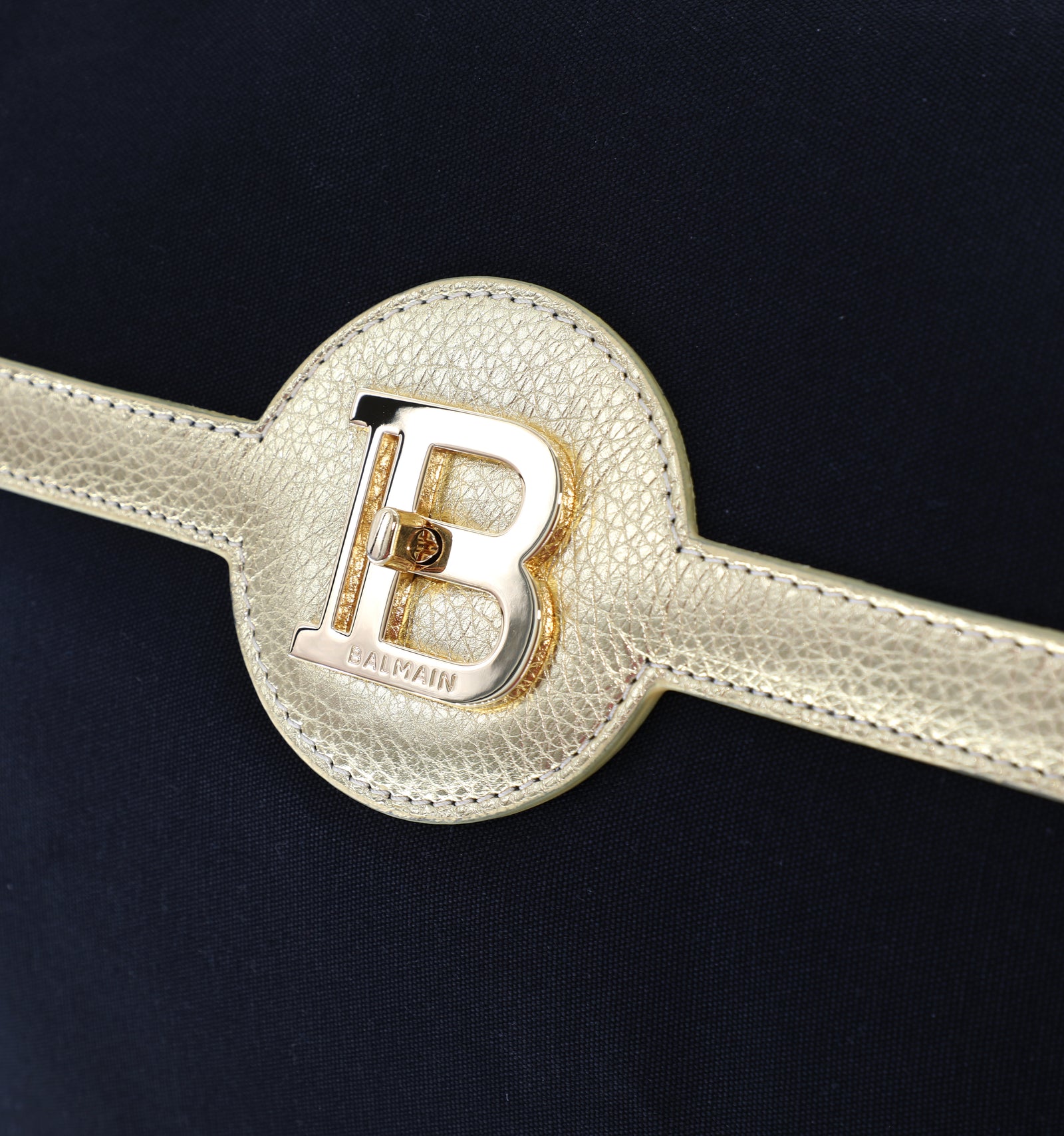 BALMAIN BABY BAG WITH GOLD BUCKLE
