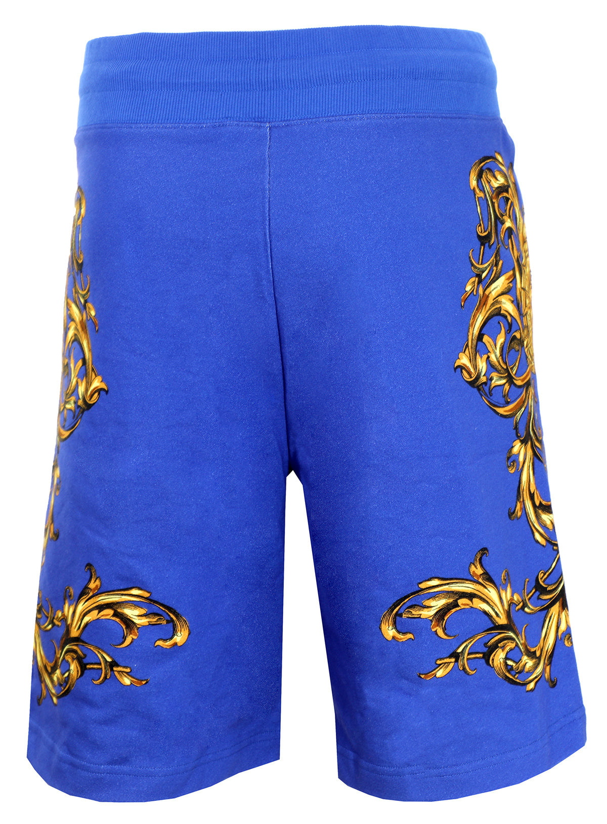 BAROQUE SUN IN FELPA PRINT SHORT - BLUE/GOLD