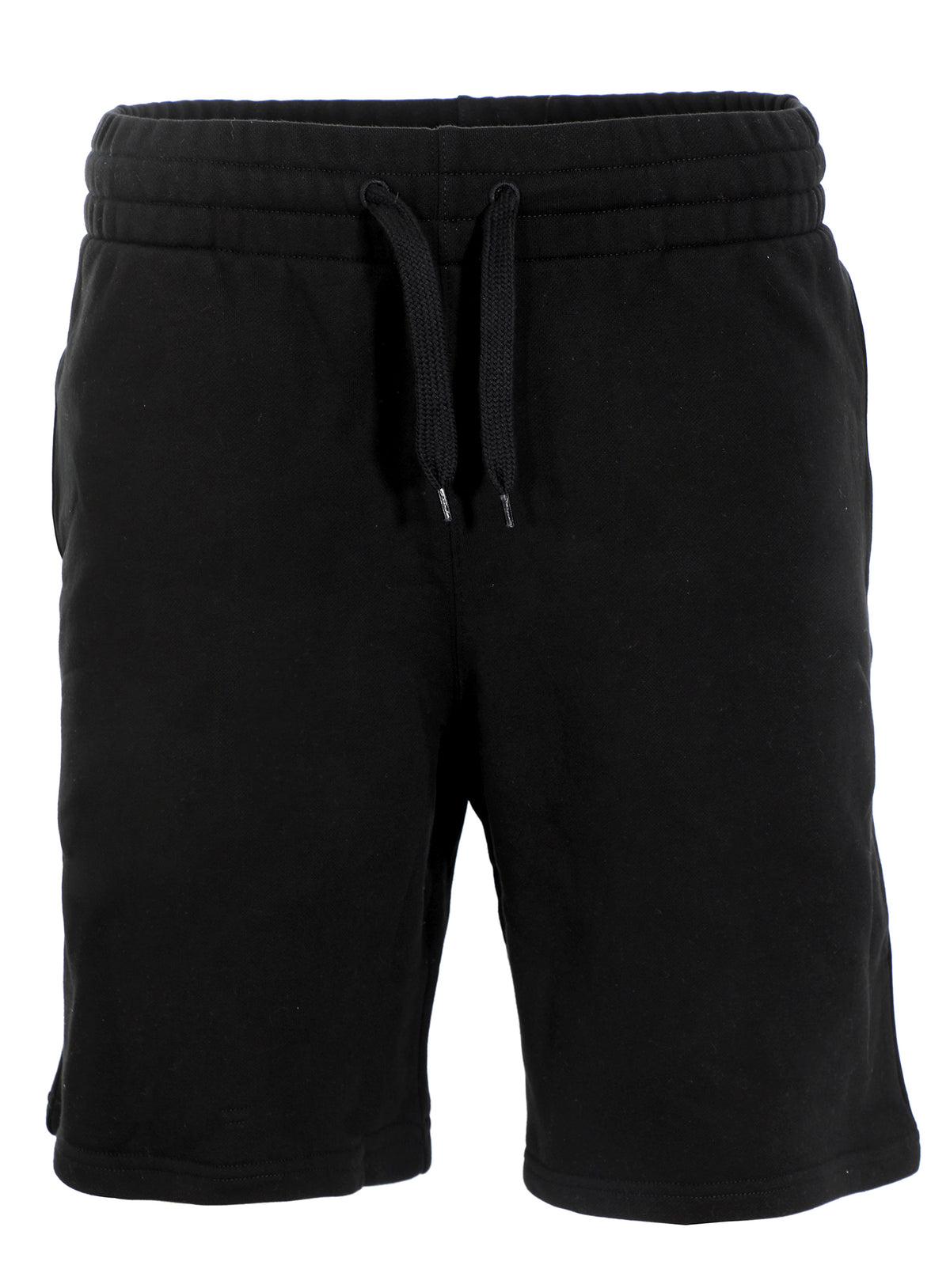 MOSCHINO GOLD PLATTED TEXT BACK POCKET SHORTS - BLACK