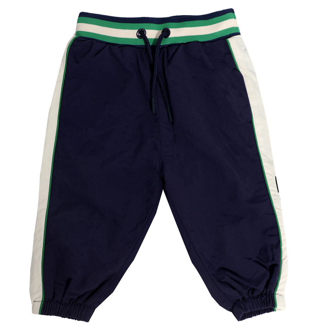 Kenzo Kids Colorblock Nylon Trousers in Navy – view 1 of 2