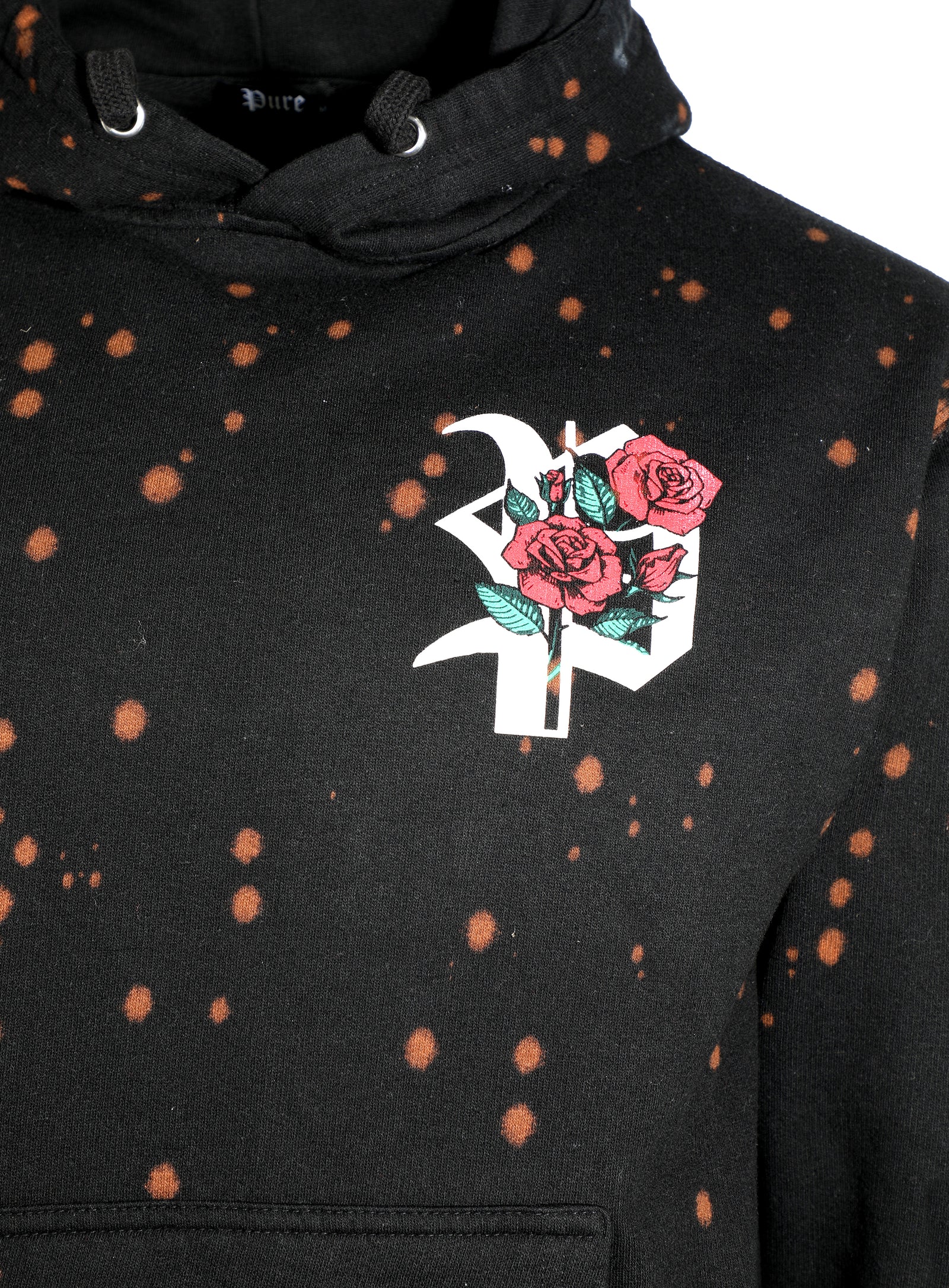Pure Family Is Forever Tie-Dye Hoodie in black tie-dye – view 3 of 3