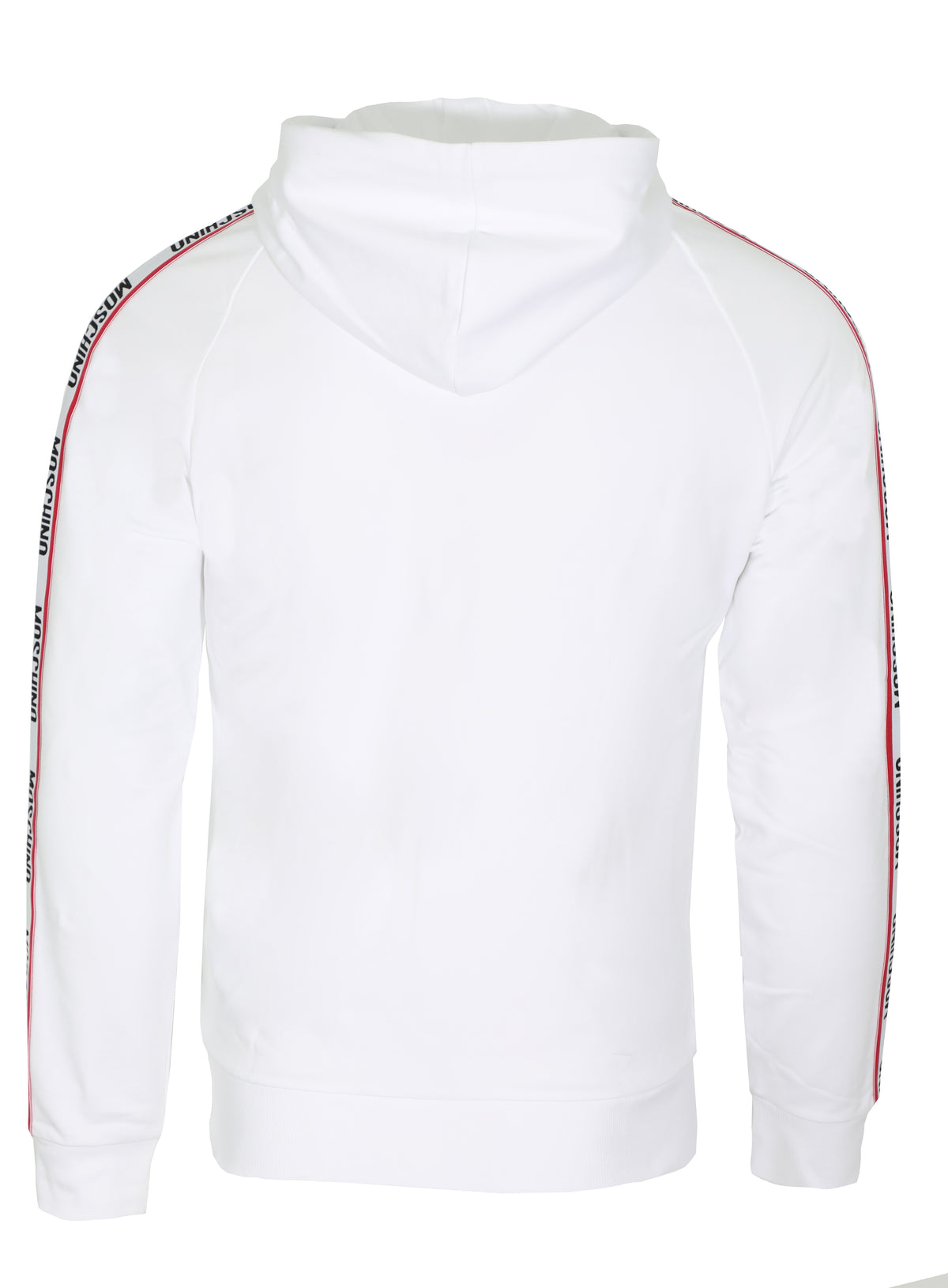 SIDE STRIPE FULL ZIP HOODIE - WHITE
