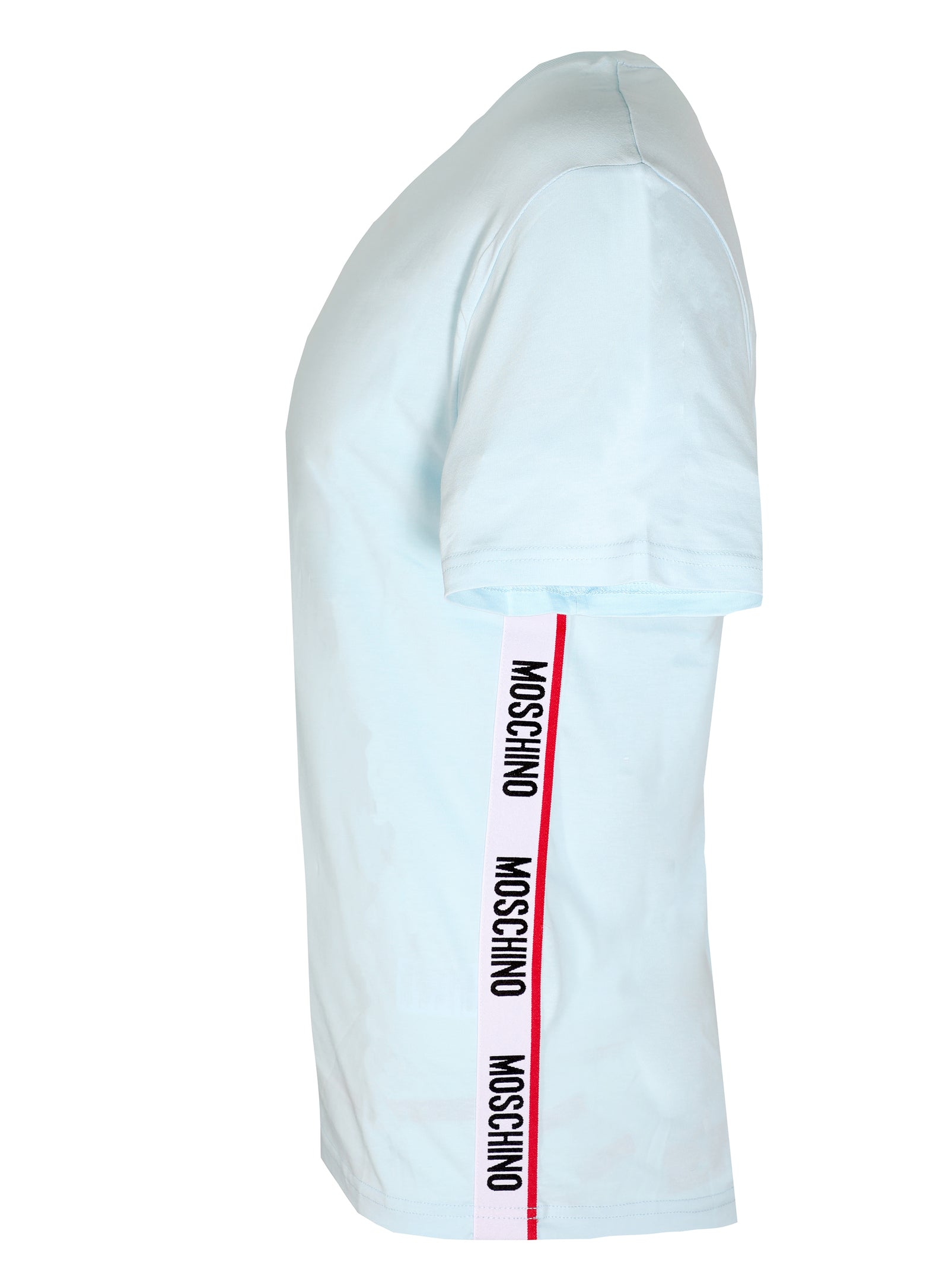 SIDE STRIPE LOGO TEE - BABY BLUE