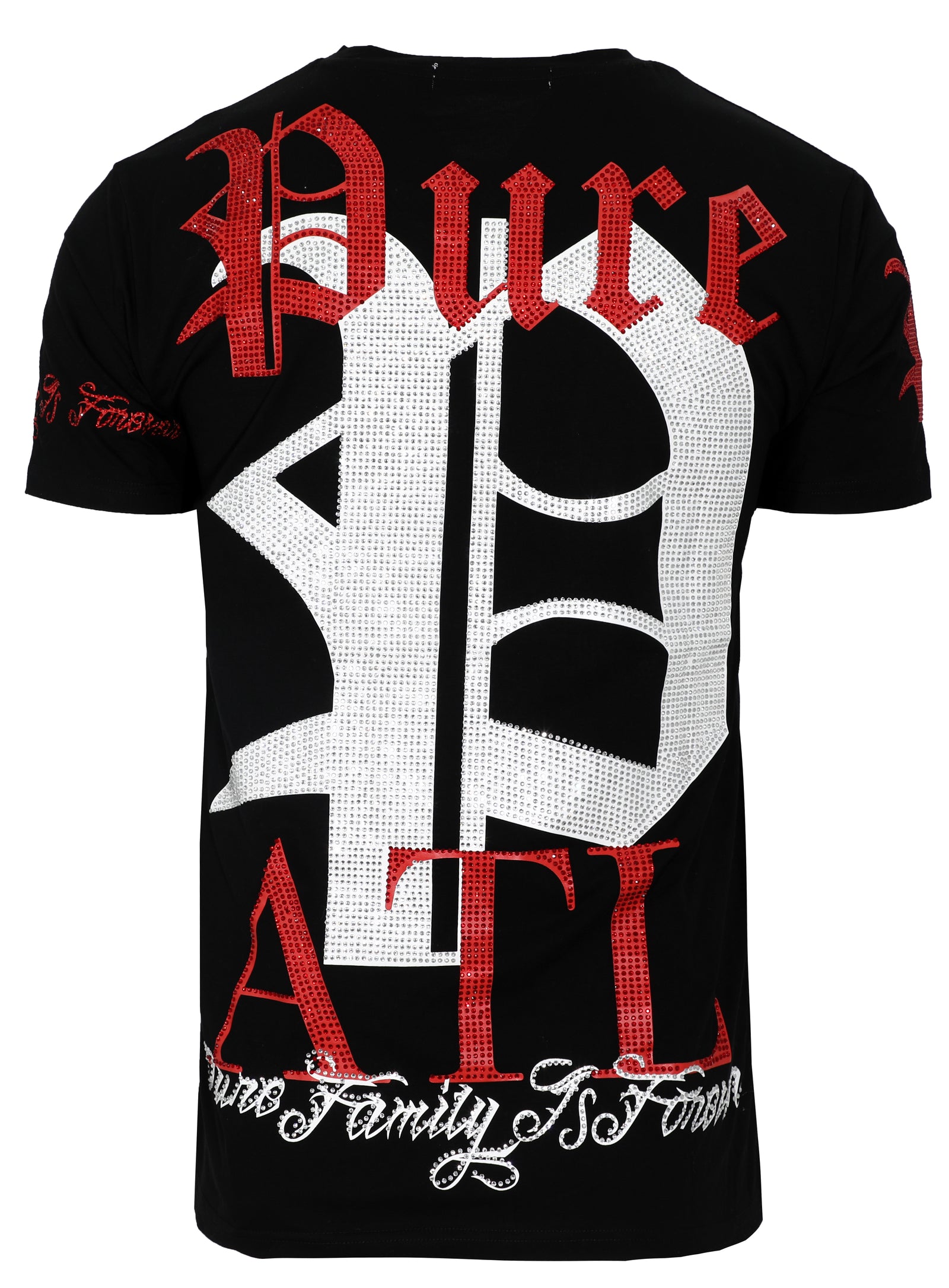 Pure Diamond ATL Logo Tee-Black with Red