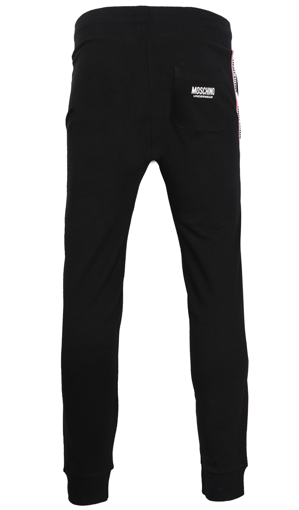 Moschino Side Stripe Logo Joggers in black – view 3 of 3