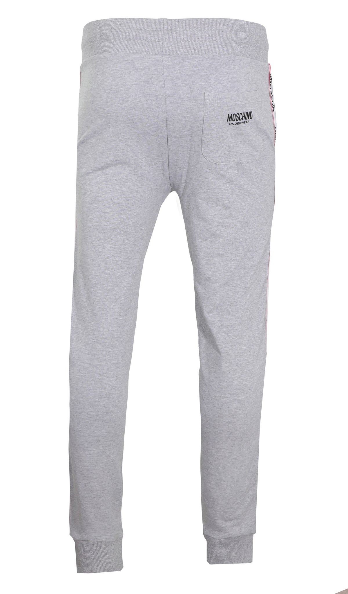 MOSCHINO JOGGERS W| SIDE STRIPE LOGO - GREY