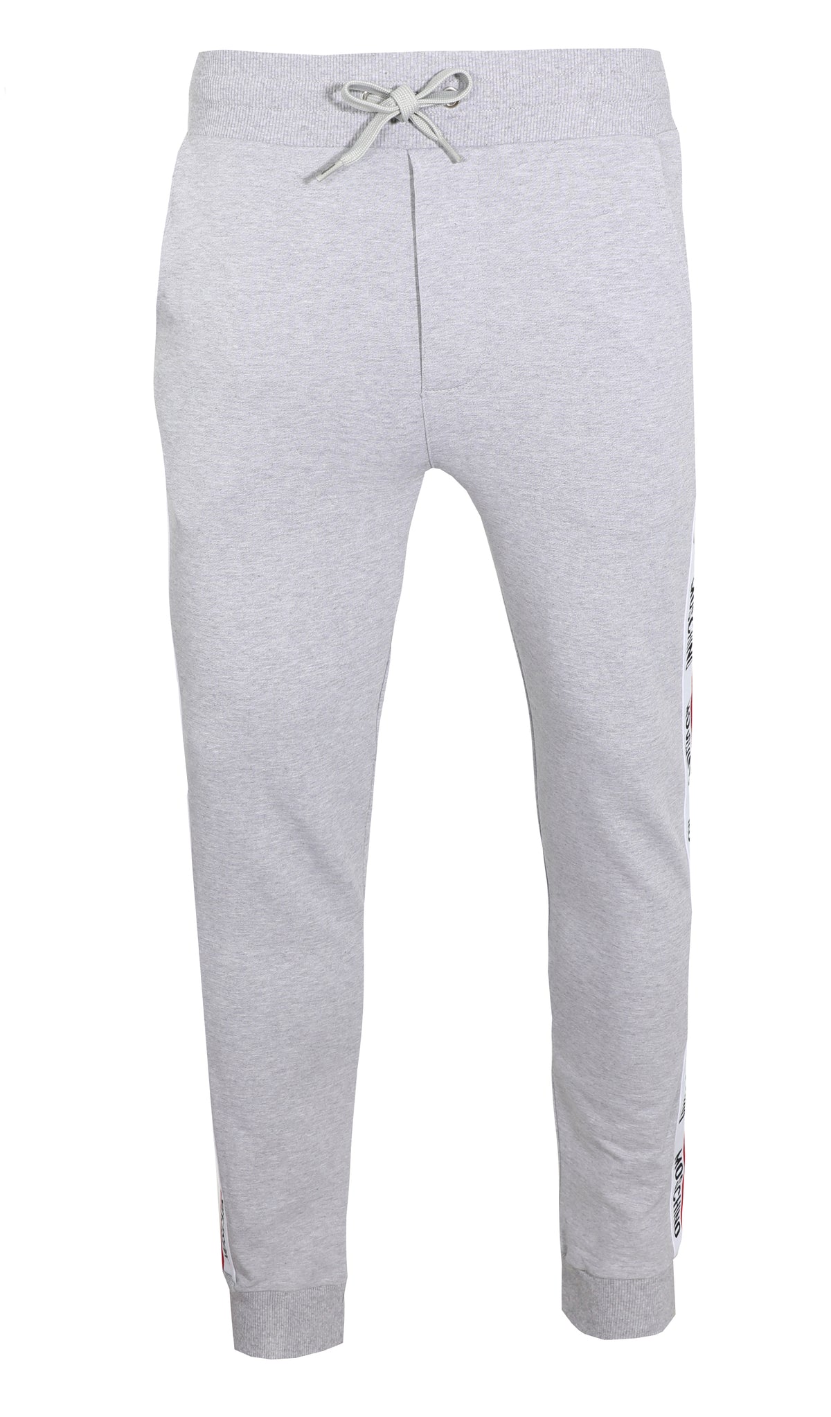 MOSCHINO JOGGERS W| SIDE STRIPE LOGO - GREY
