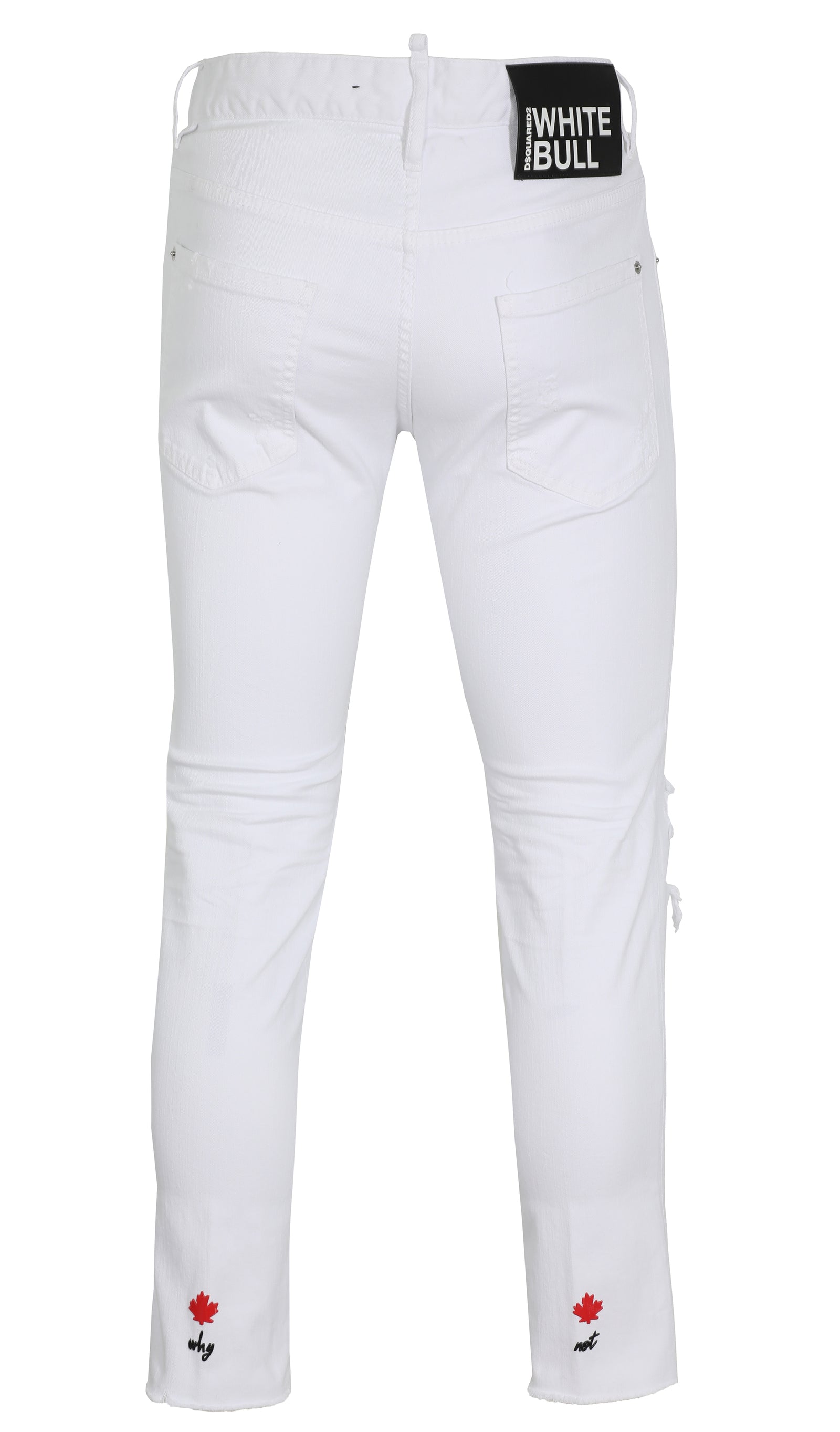 Dsquared2 Skater 5 Pocket White Denim in white – view 3 of 3