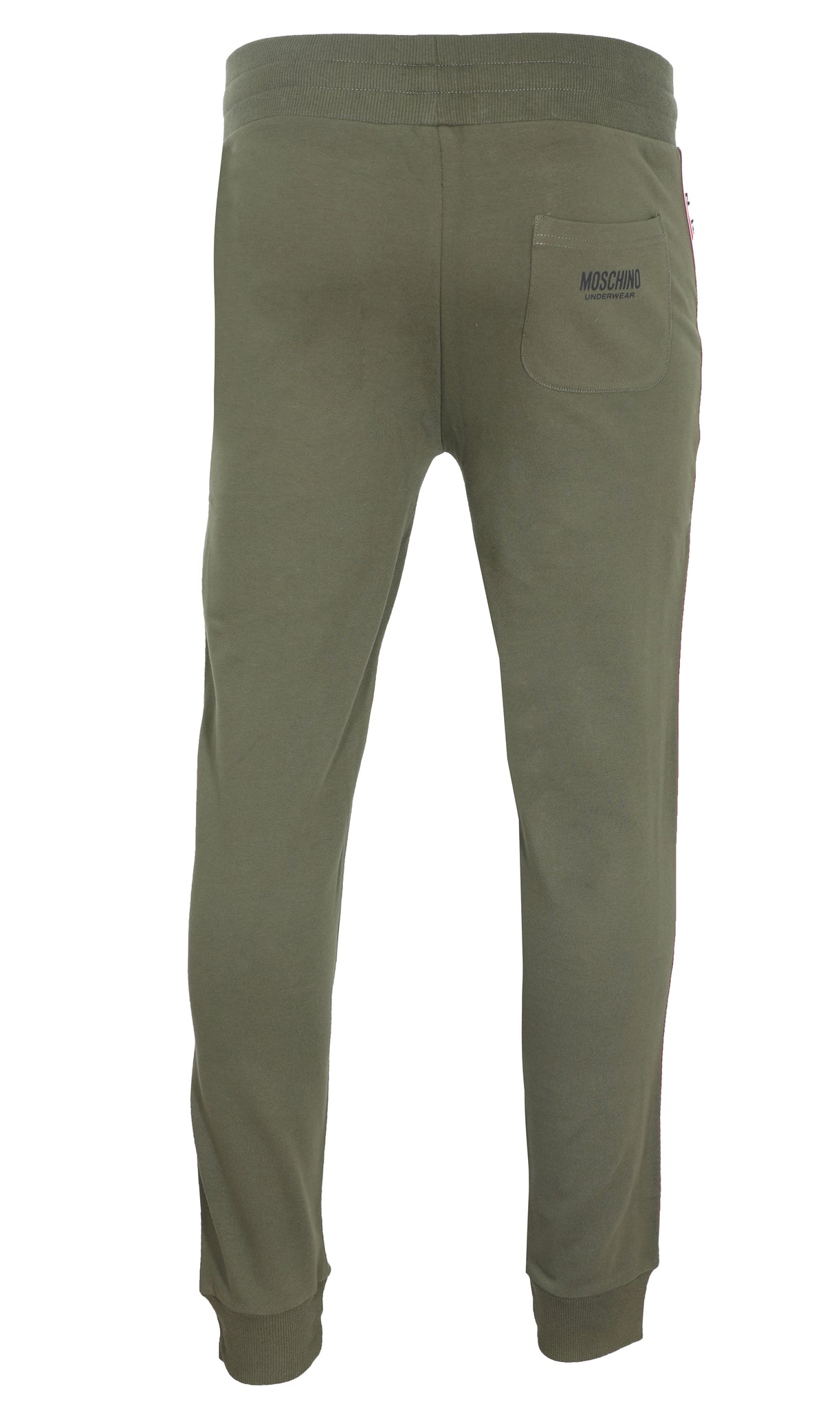 MOSCHINO JOGGERS W| SIDE STRIPE LOGO - OLIVE GREEN