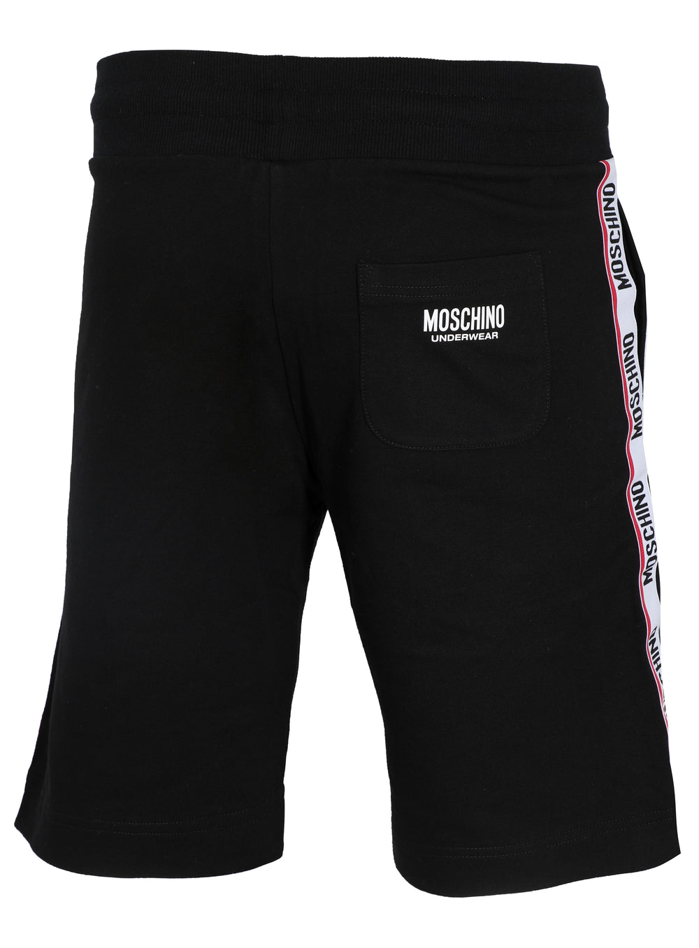 Moschino Side Stripe Logo Shorts in black – view 3 of 3