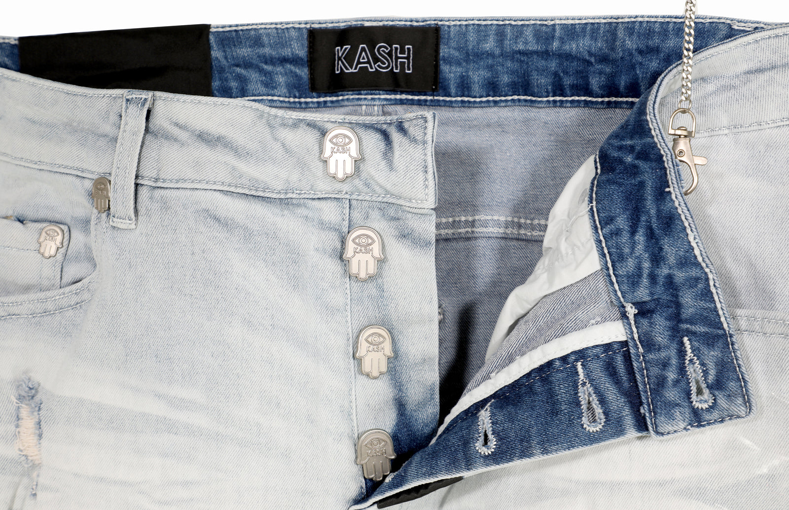 Kash Men's Light Blue Denim in light blue – view 2 of 5