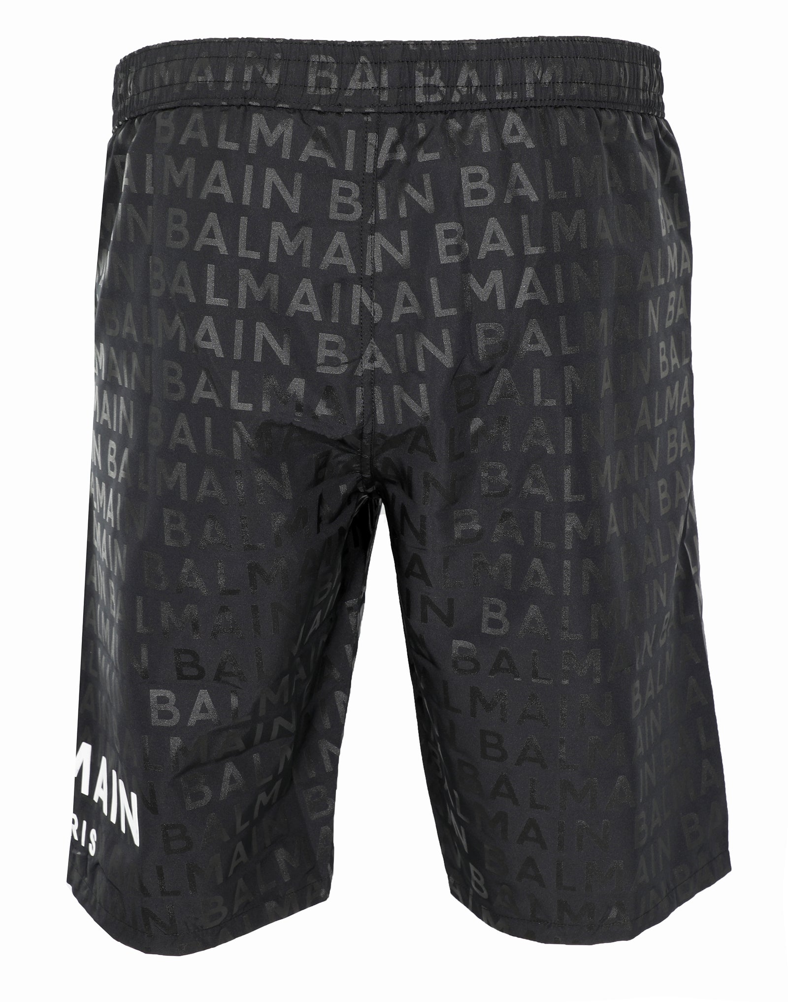 Balmain Logo Swim Short w/ Black Print