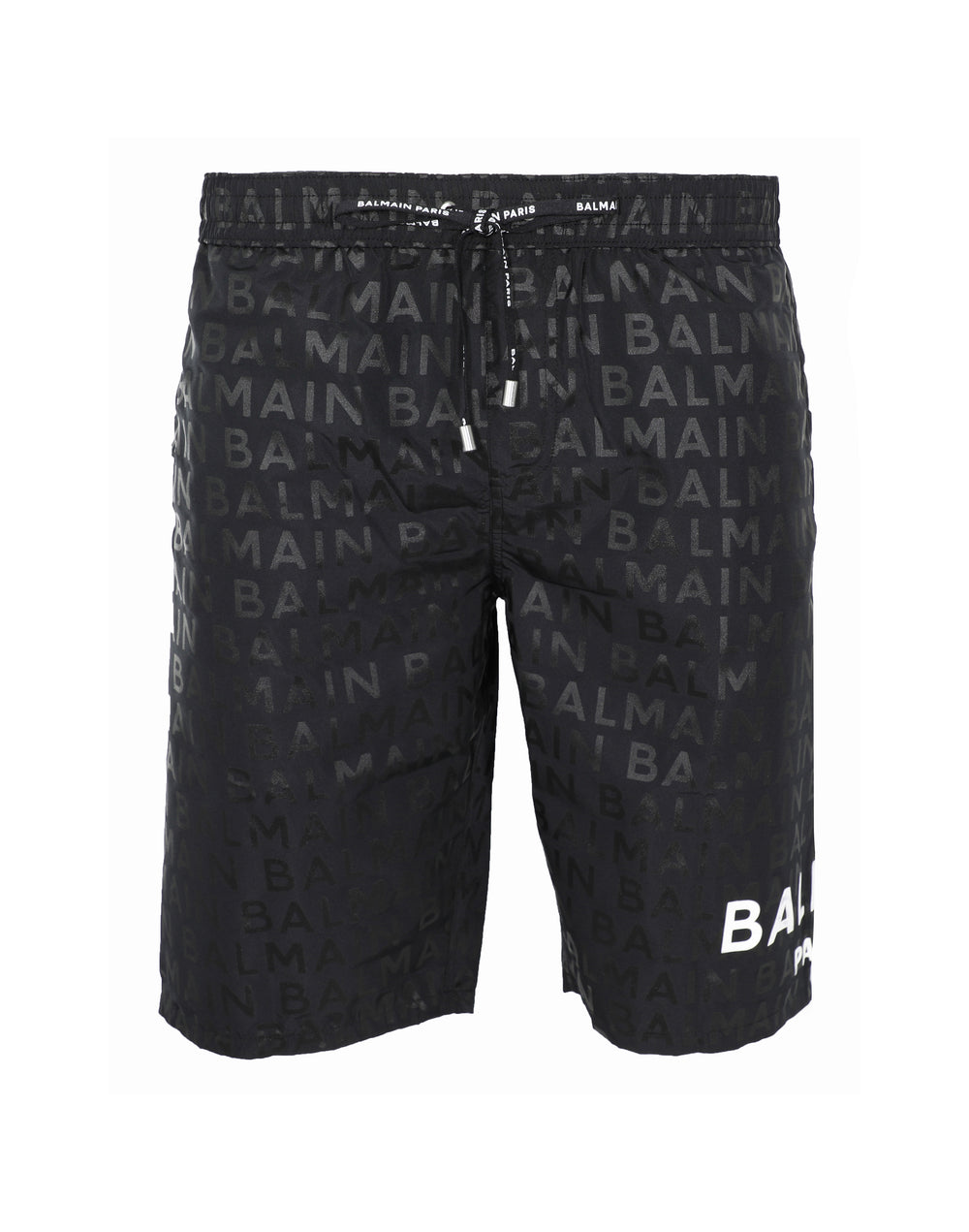 Balmain Logo Swim Short w/ Black Print