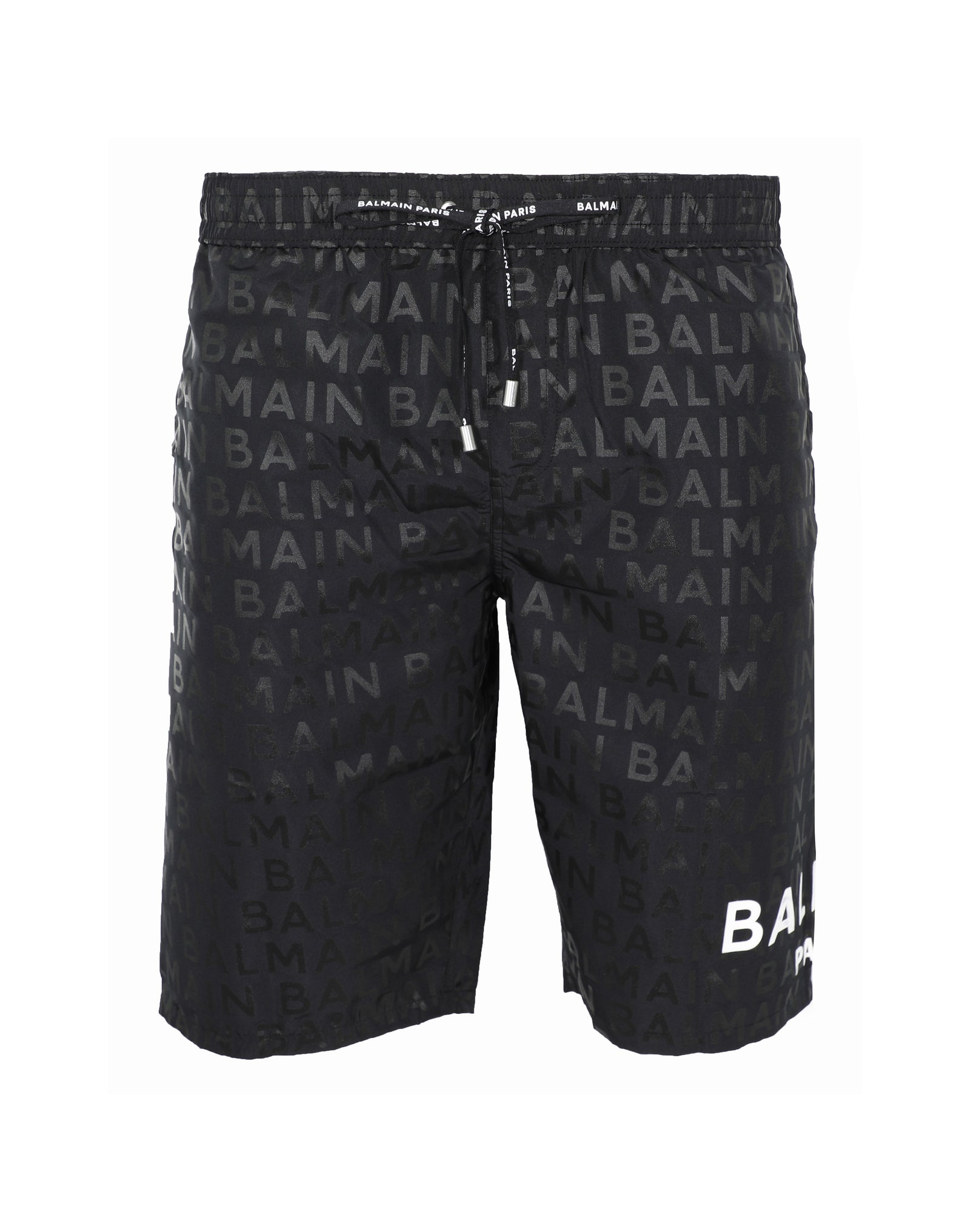 BALMAIN LOGO SWIM SHORT W| BLACK PRINT