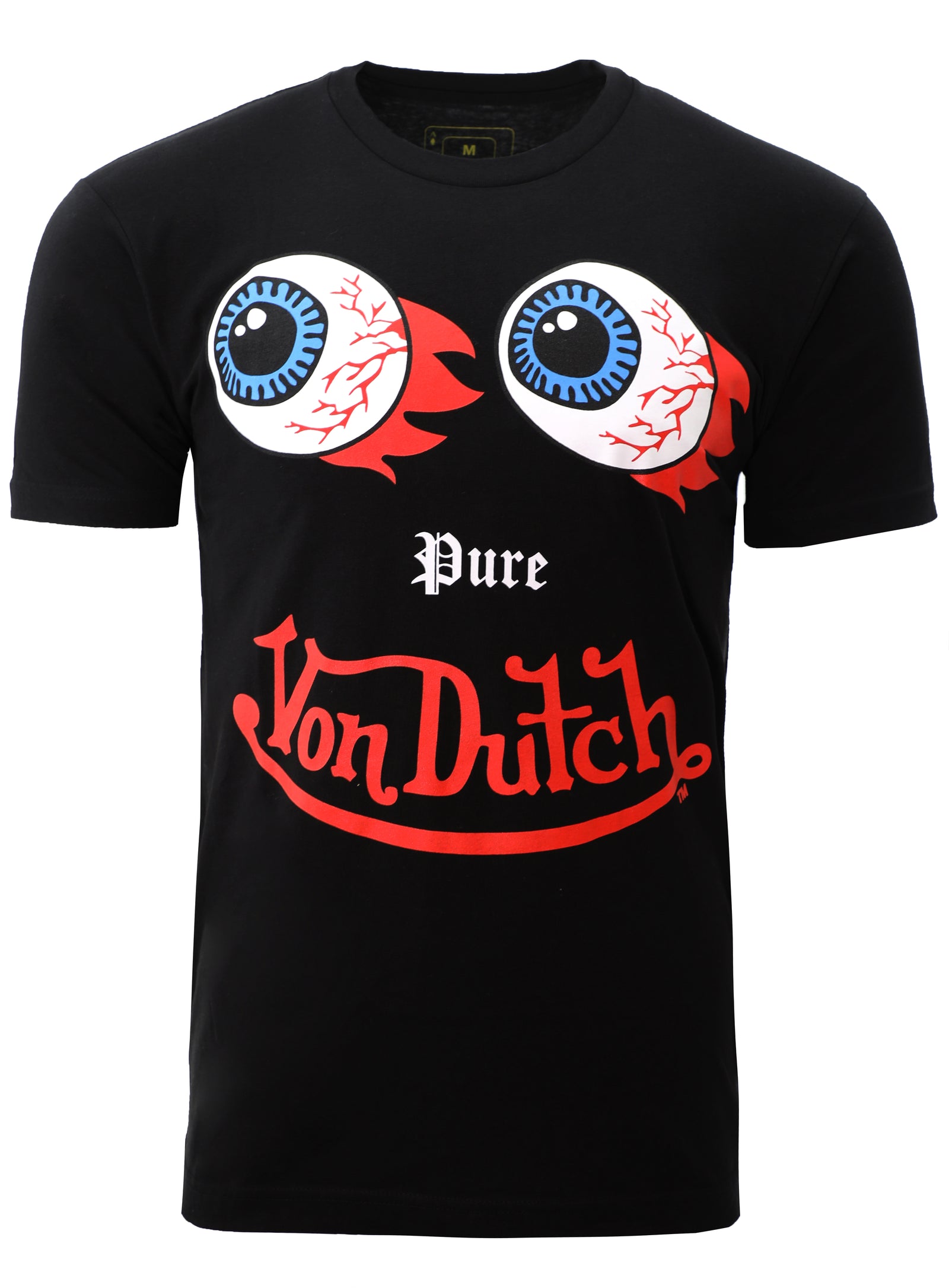 DOUBLE FIRE EYE TEE - BLACK
