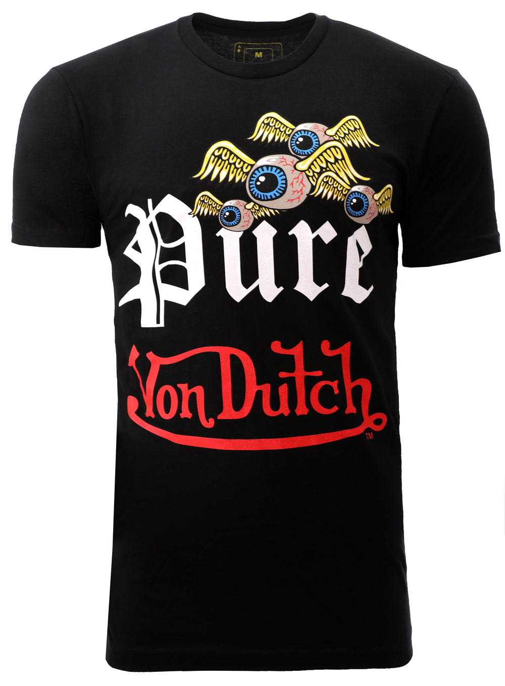 Von Dutch x Pure Family Flying Eye Tee in black – view 1 of 2