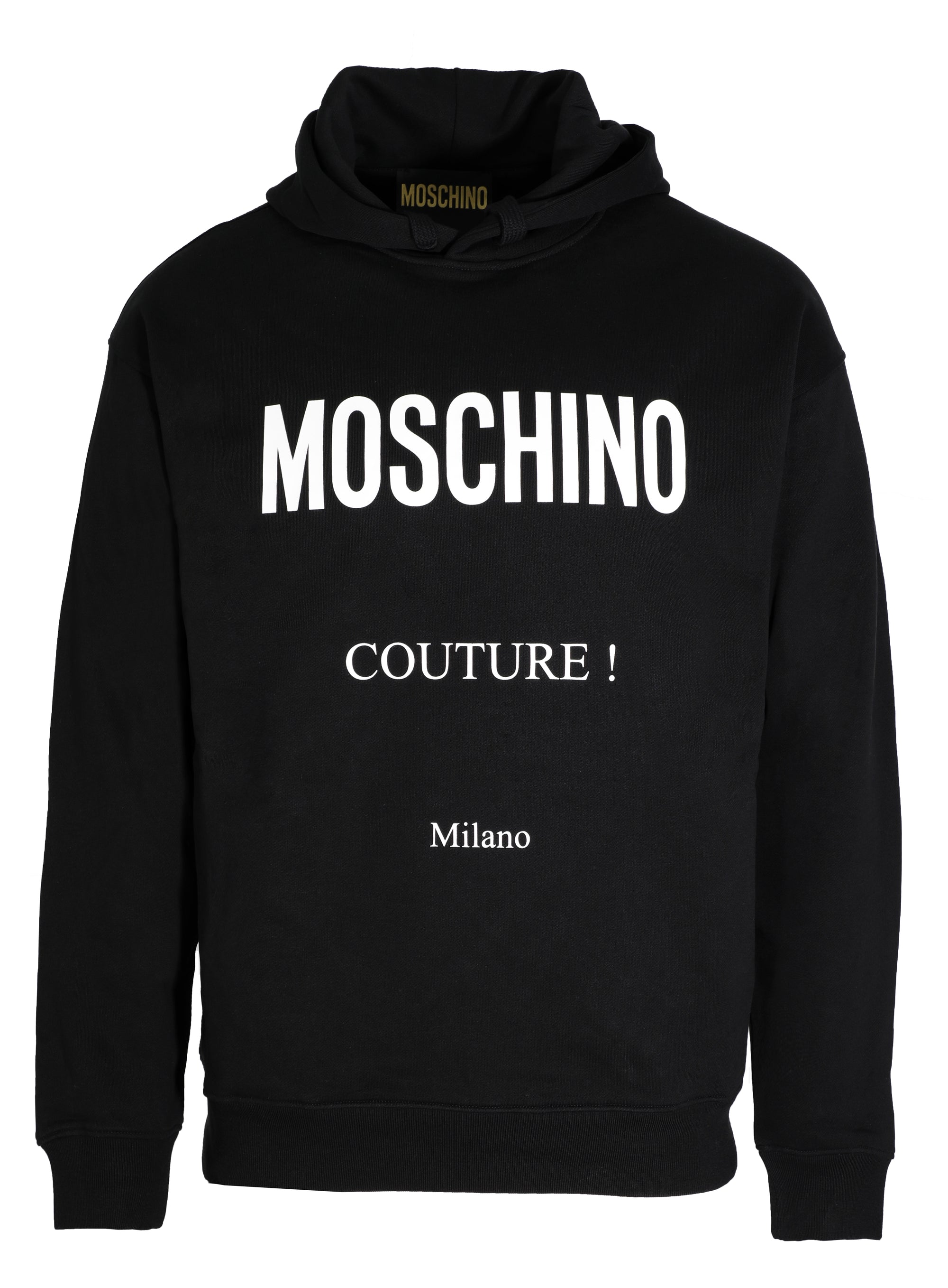 MOSCHINO COUTURE HOODIE - BLACK
