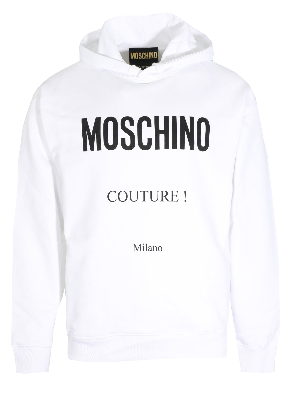MOSCHINO COUTURE HOODIE - WHITE