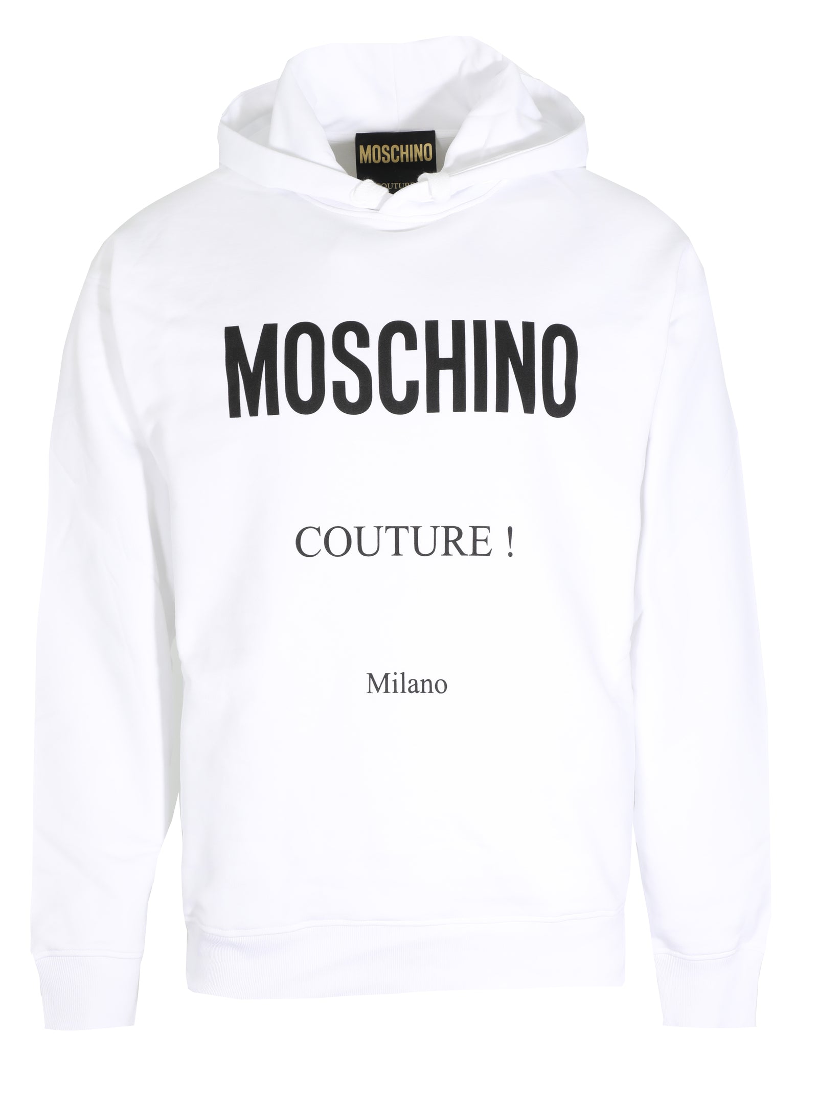 MOSCHINO COUTURE HOODIE - WHITE