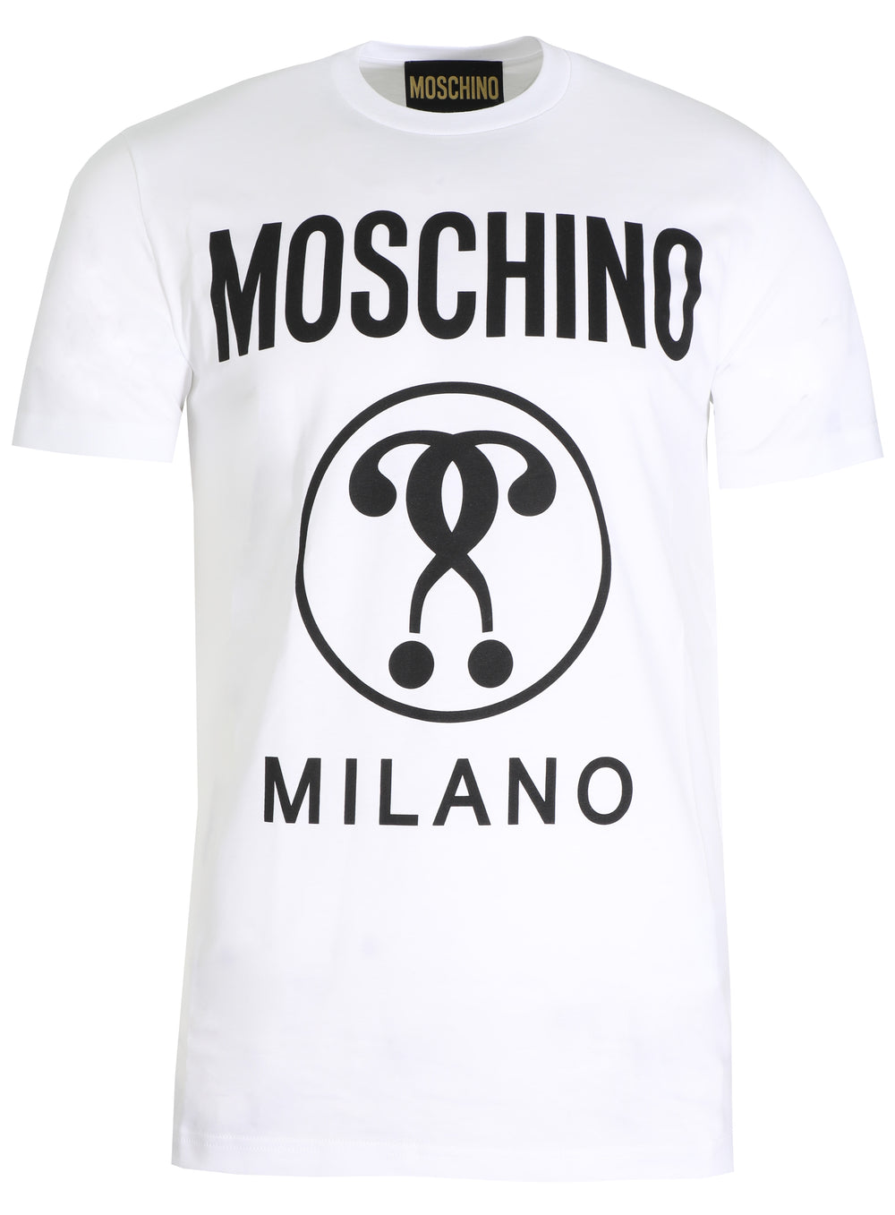 Moschino Double Question Mark stretch jersey T-shirt in white – view 1 of 1