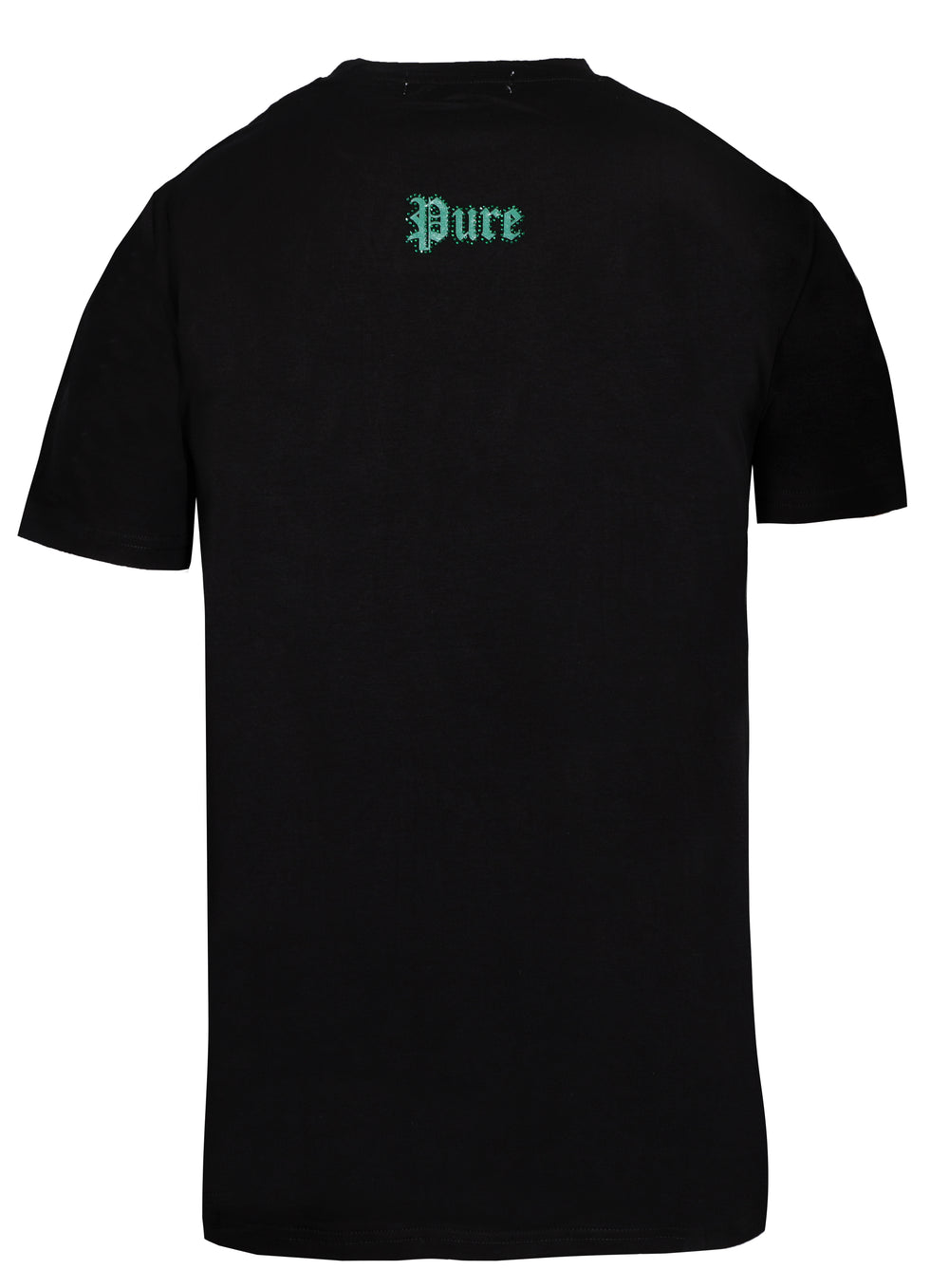 Black Pure Tee with Green Diamond Block Logo in black/green – view 2 of 2