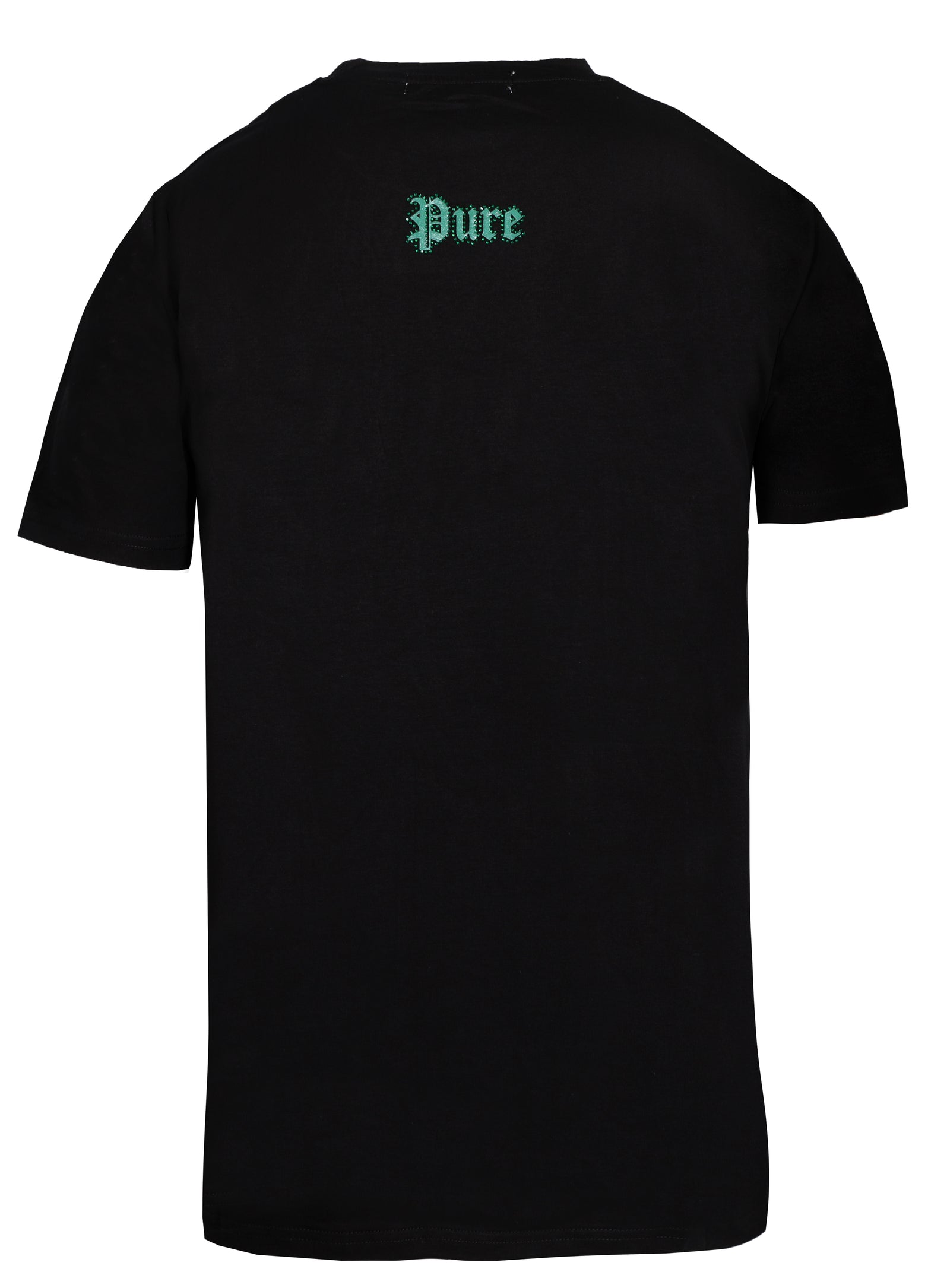 Black Pure Tee with Green Diamond Block Logo in black/green – view 2 of 2