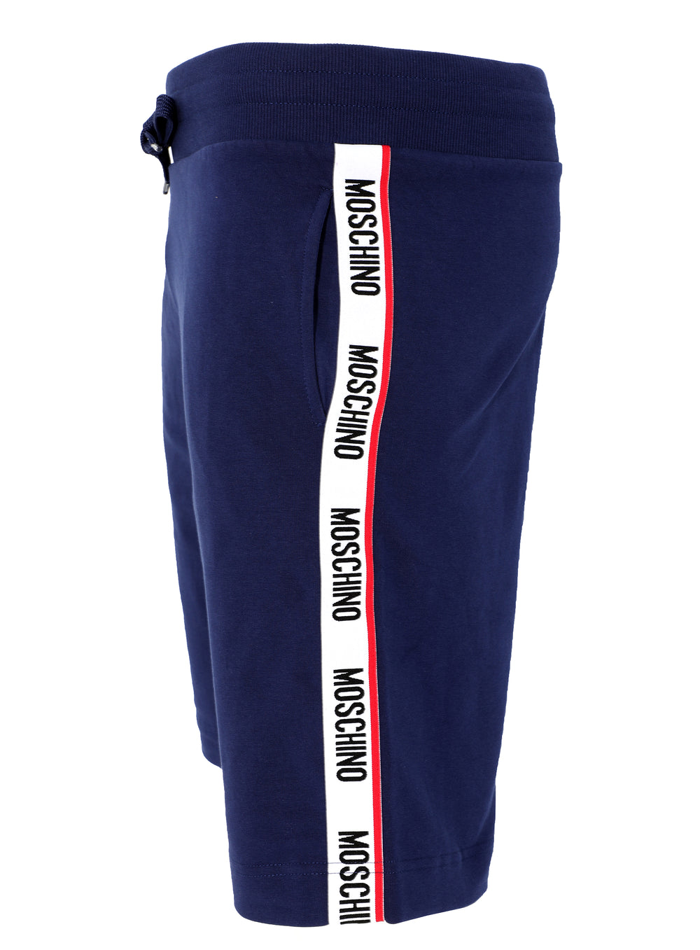 Moschino Logo Band Shorts in navy – view 1 of 3