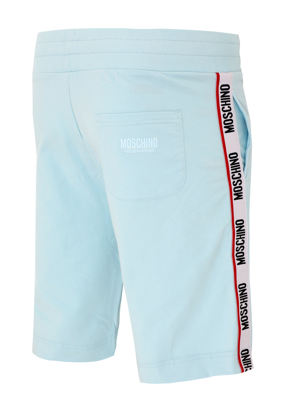 Moschino Logo Band Shorts in light blue – view 3 of 3