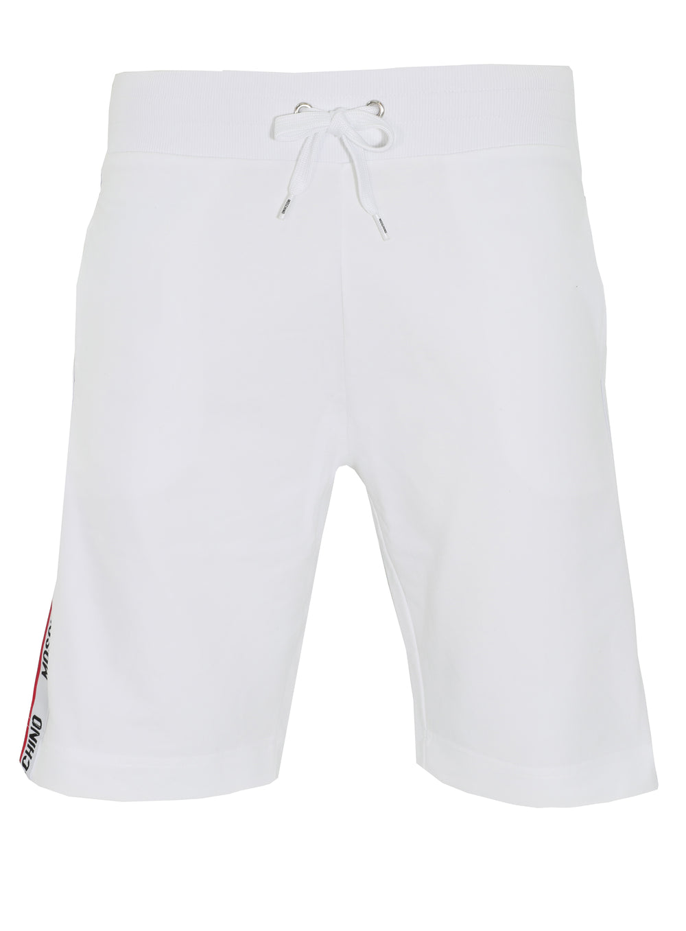 Moschino Logo Band Shorts in White – view 2 of 3