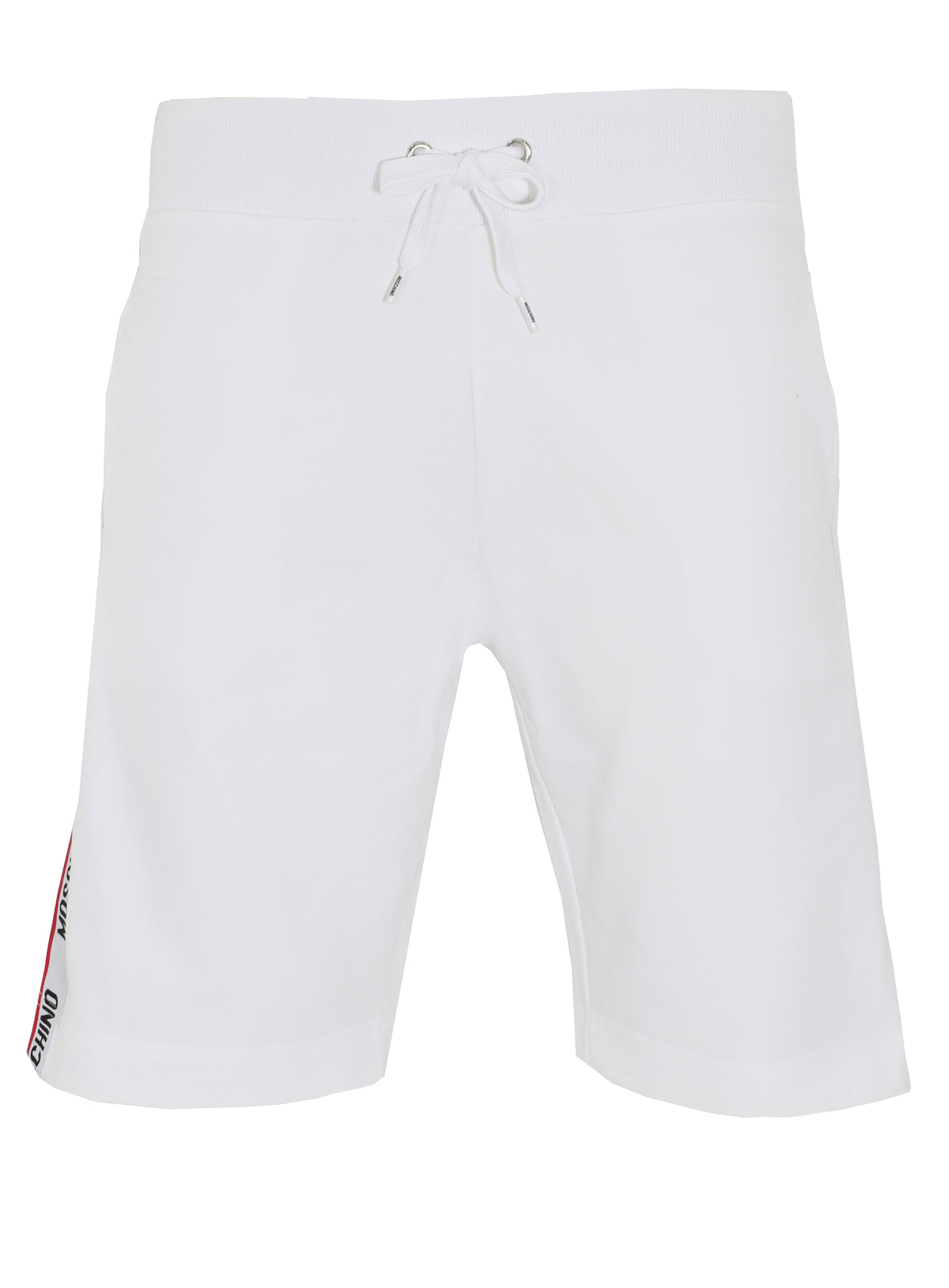 MOSCHINO LOGO BAND SHORTS - WHITE