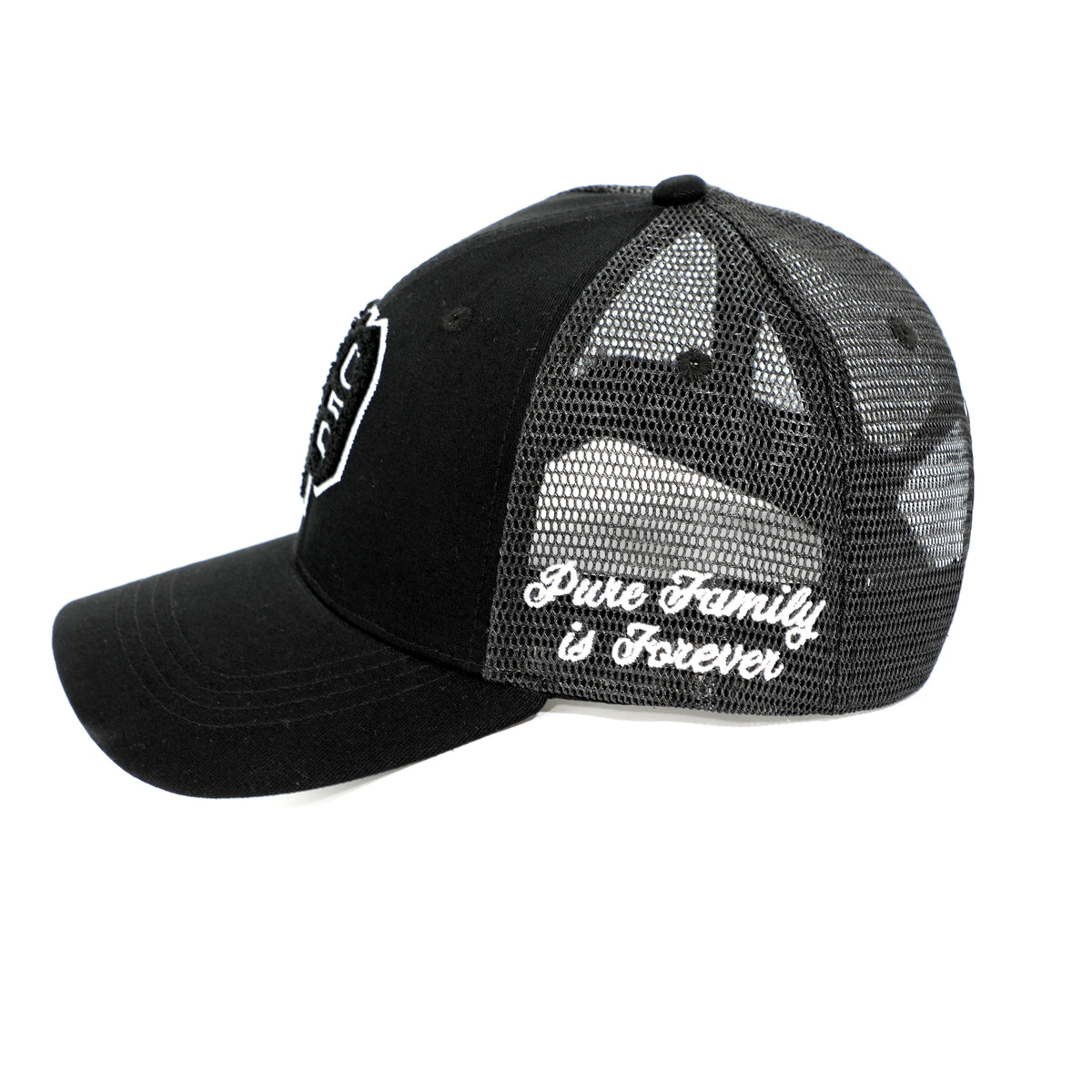 PURE CHENILLE SNAPBACK - BLACK