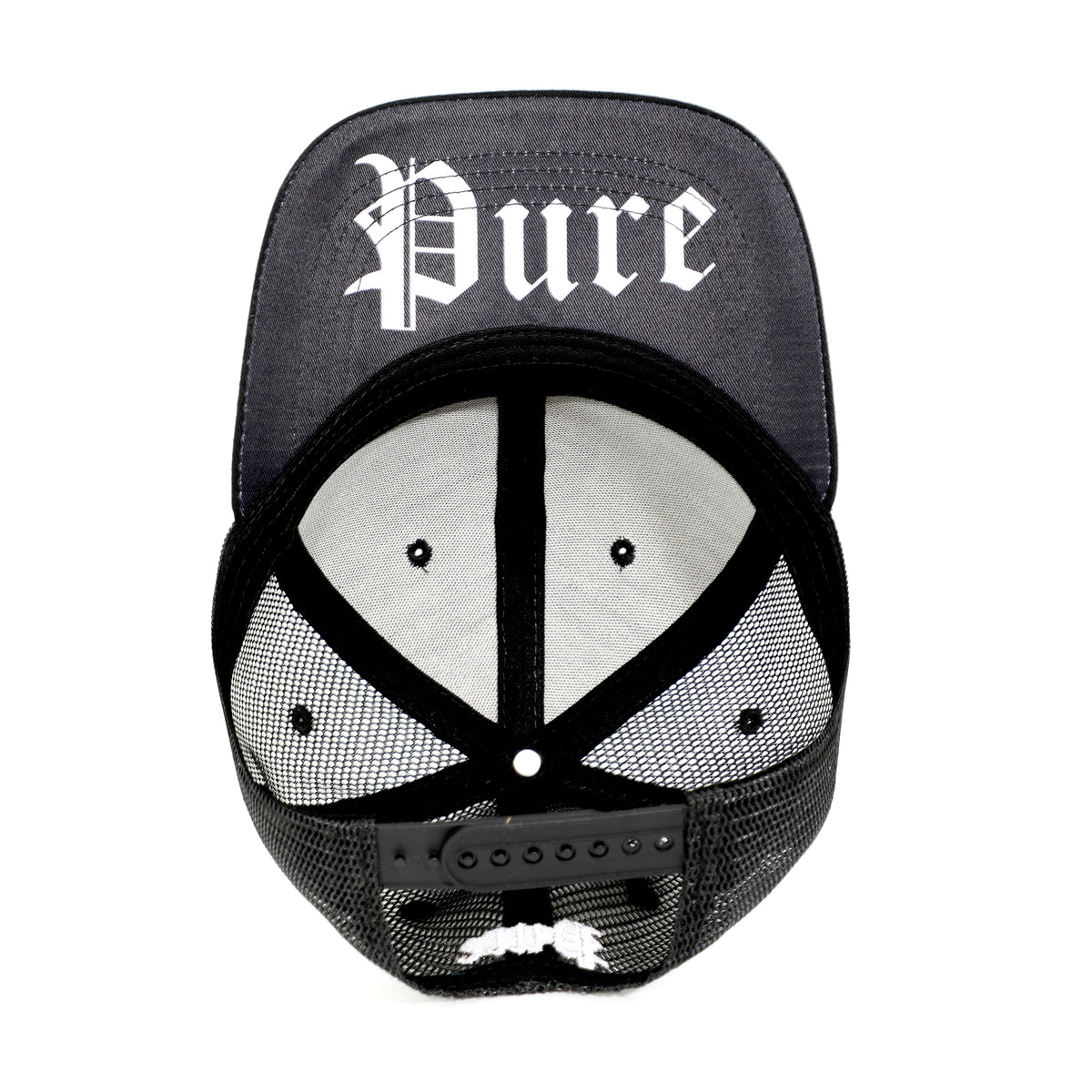 PURE CHENILLE SNAPBACK - BLACK