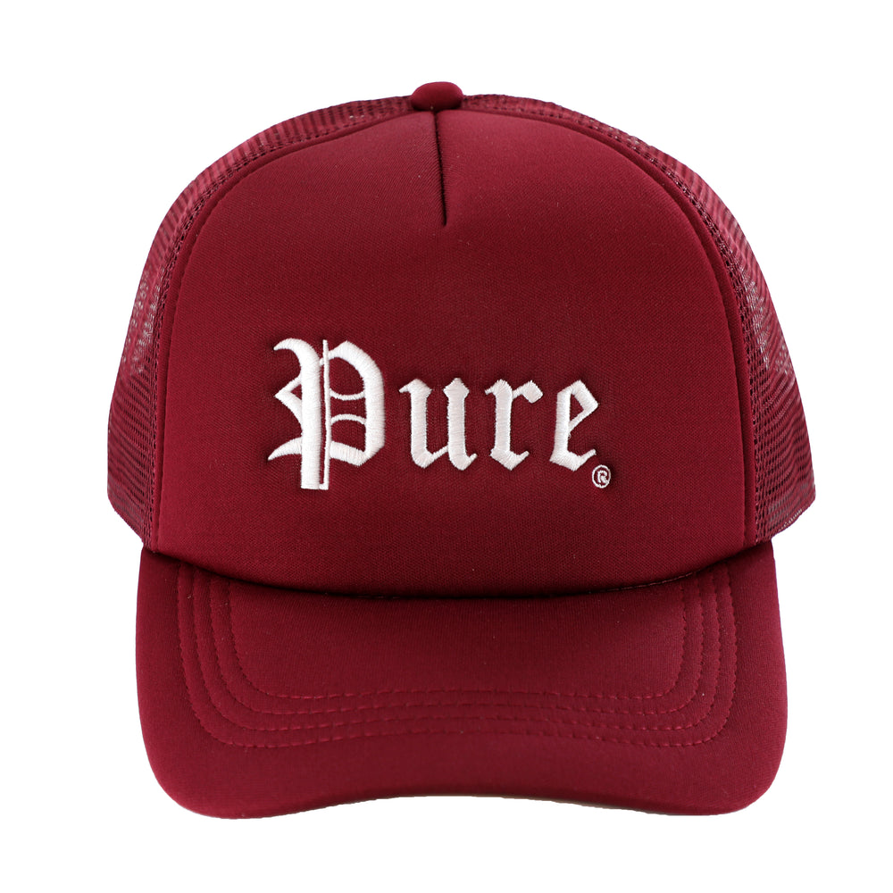 Pure Logo Snapback in burgundy – view 1 of 4