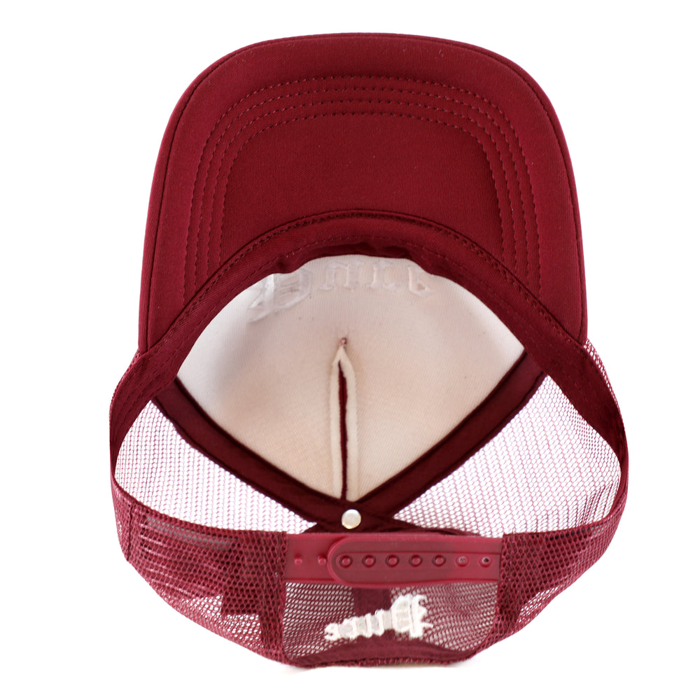 Pure Logo Snapback in burgundy – view 4 of 4