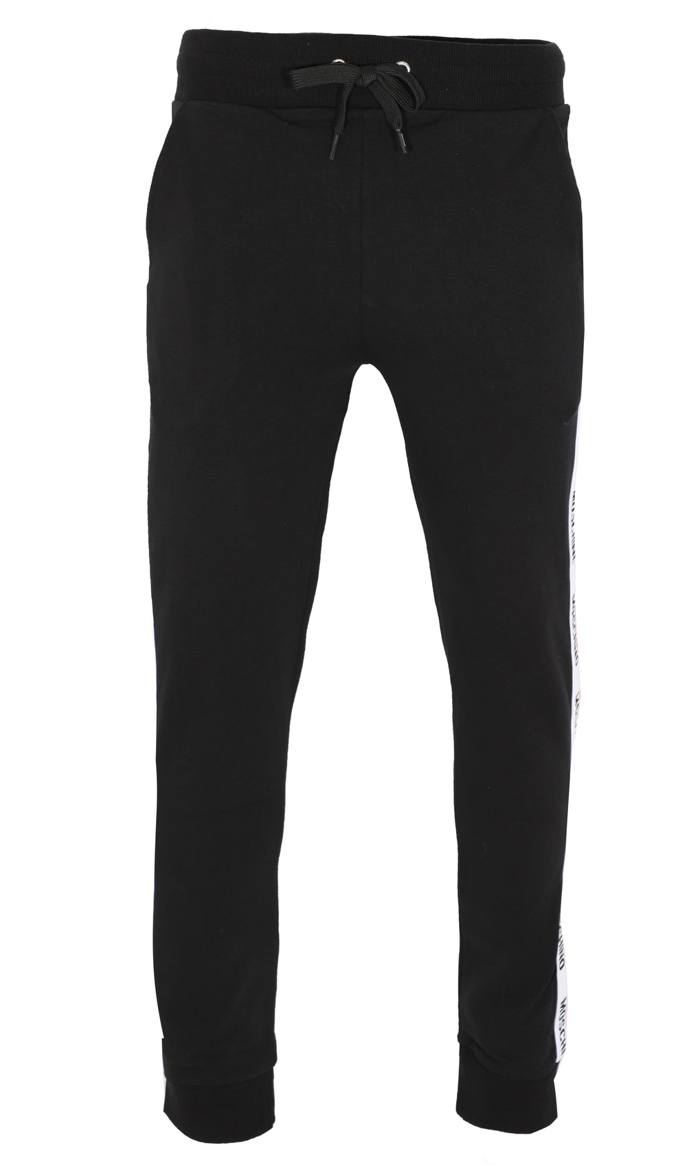 MOSCHINO LOGO BAND PANTS - BLACK
