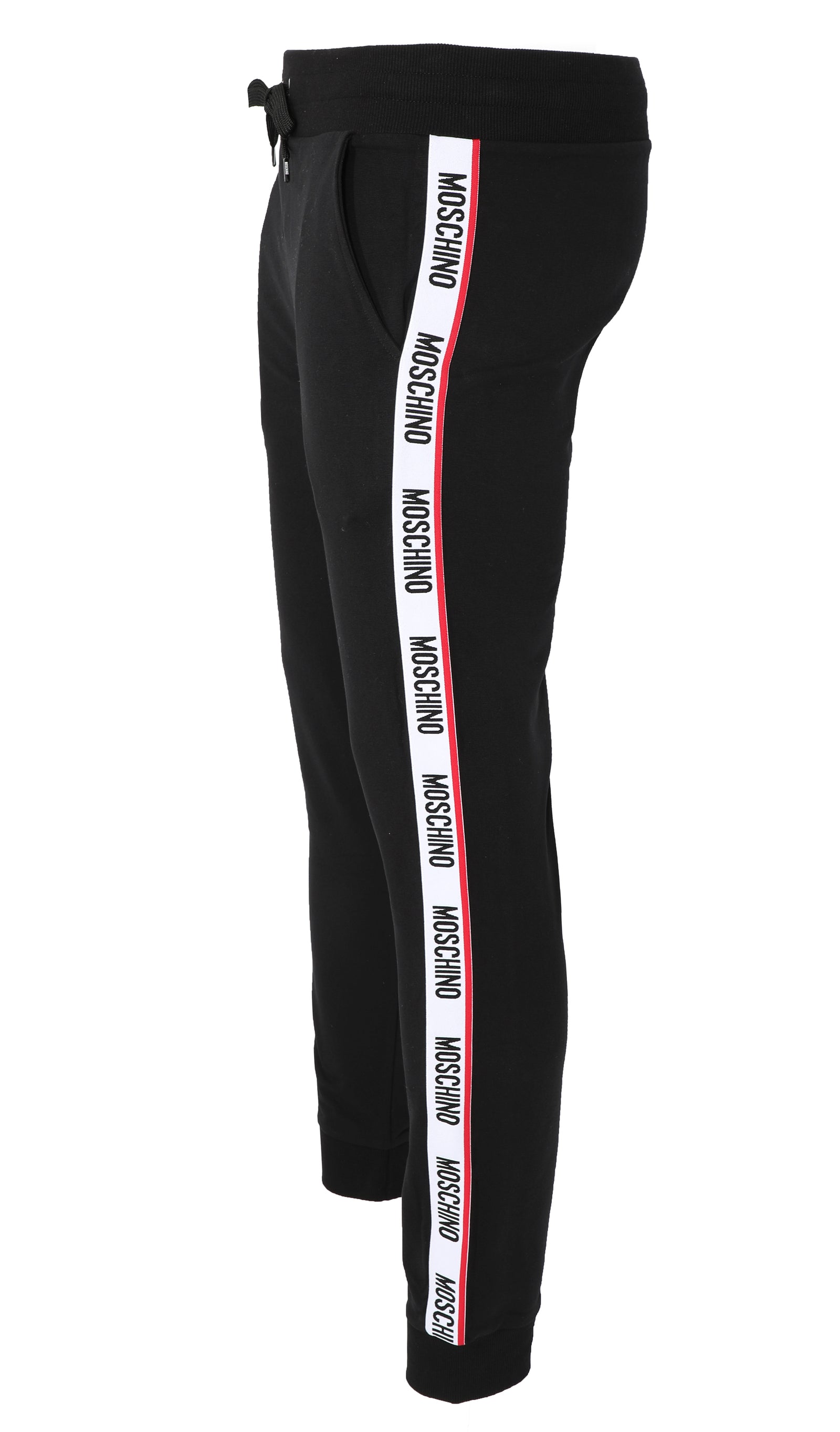 MOSCHINO LOGO BAND PANTS - BLACK