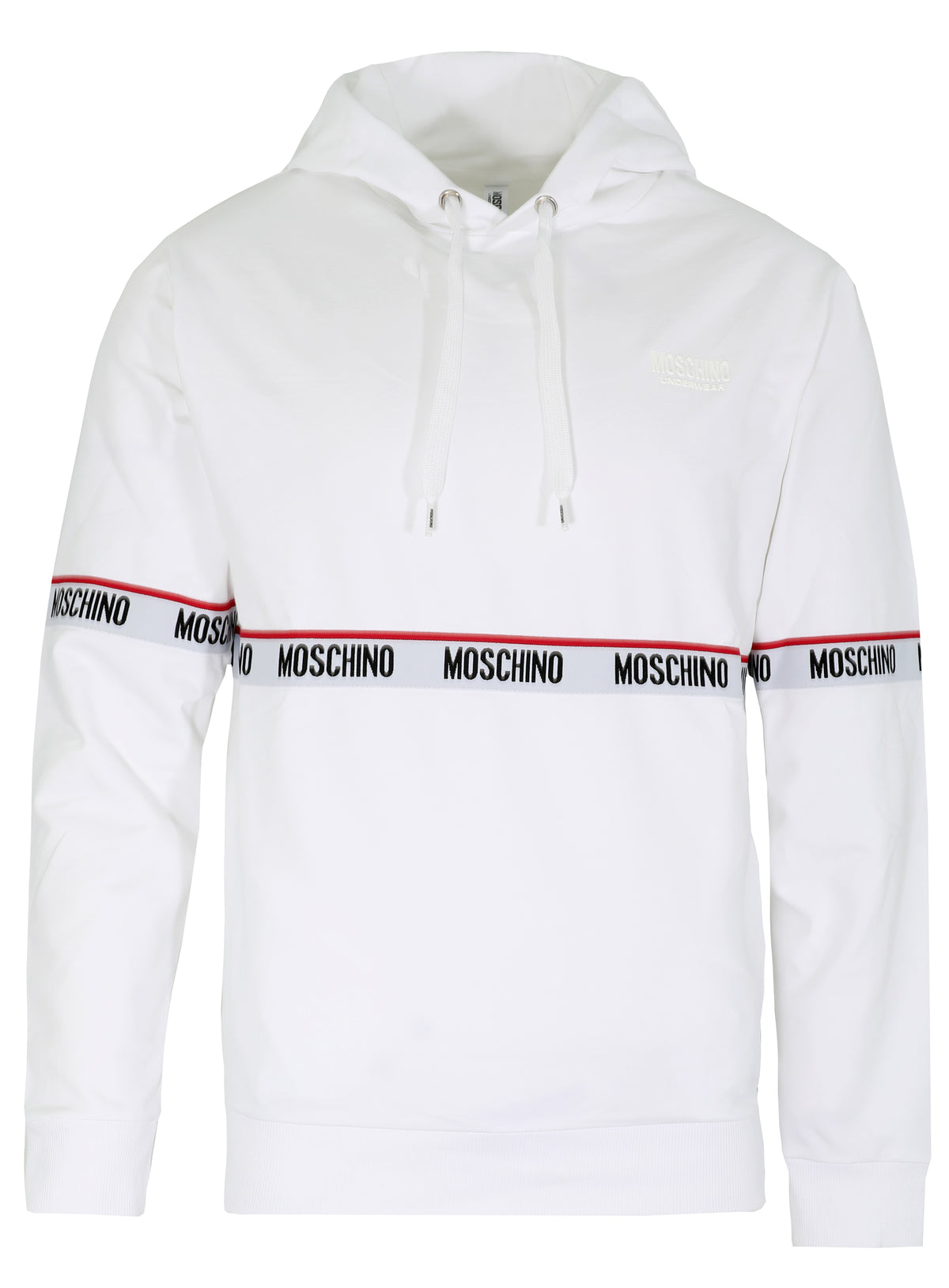MOSCHINO LOGO BAND SWEATSHIRT - WHITE