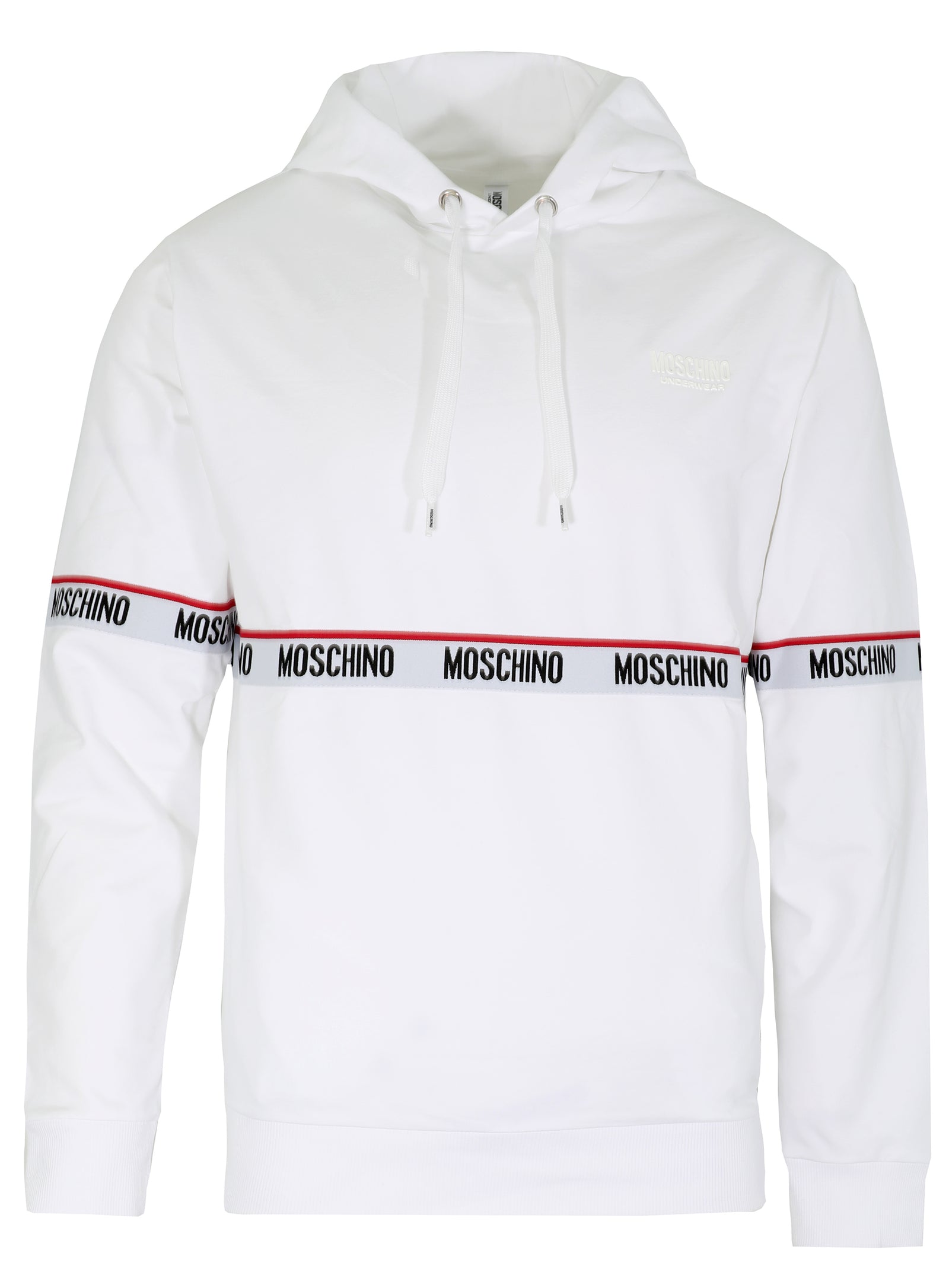 MOSCHINO LOGO BAND SWEATSHIRT - WHITE