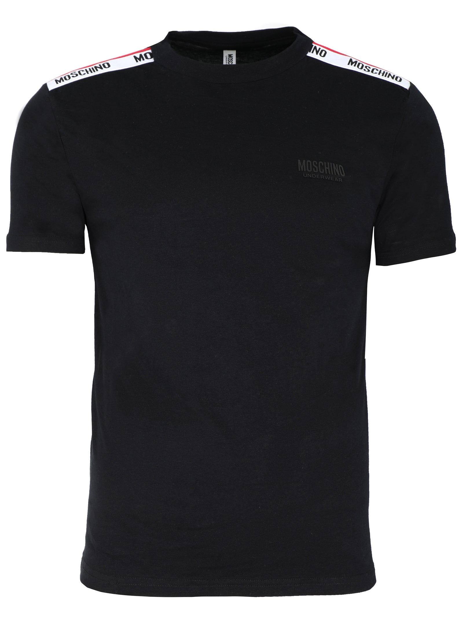MOSCHINO LOGO BAND TEE - BLACK