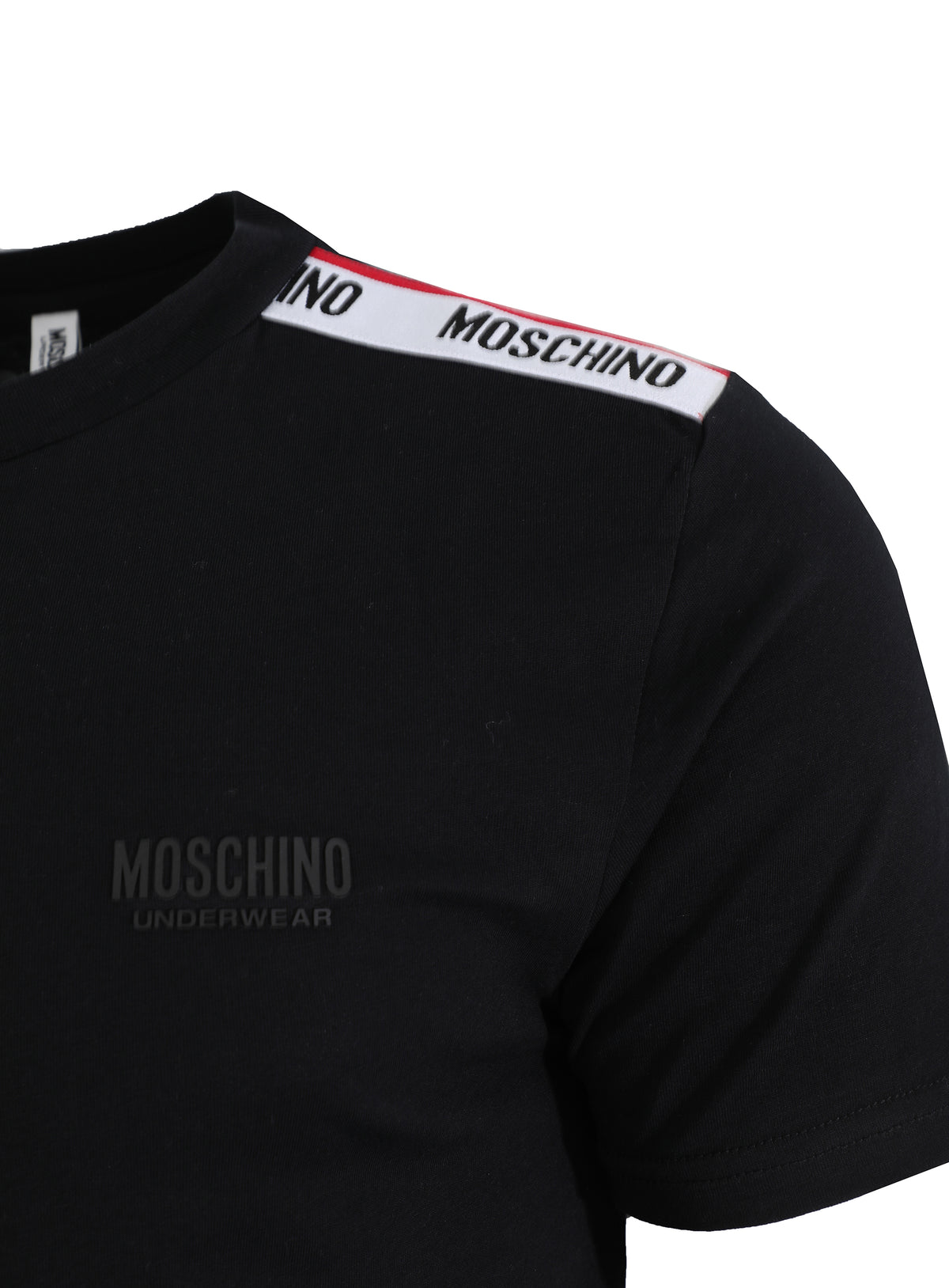 MOSCHINO LOGO BAND TEE - BLACK