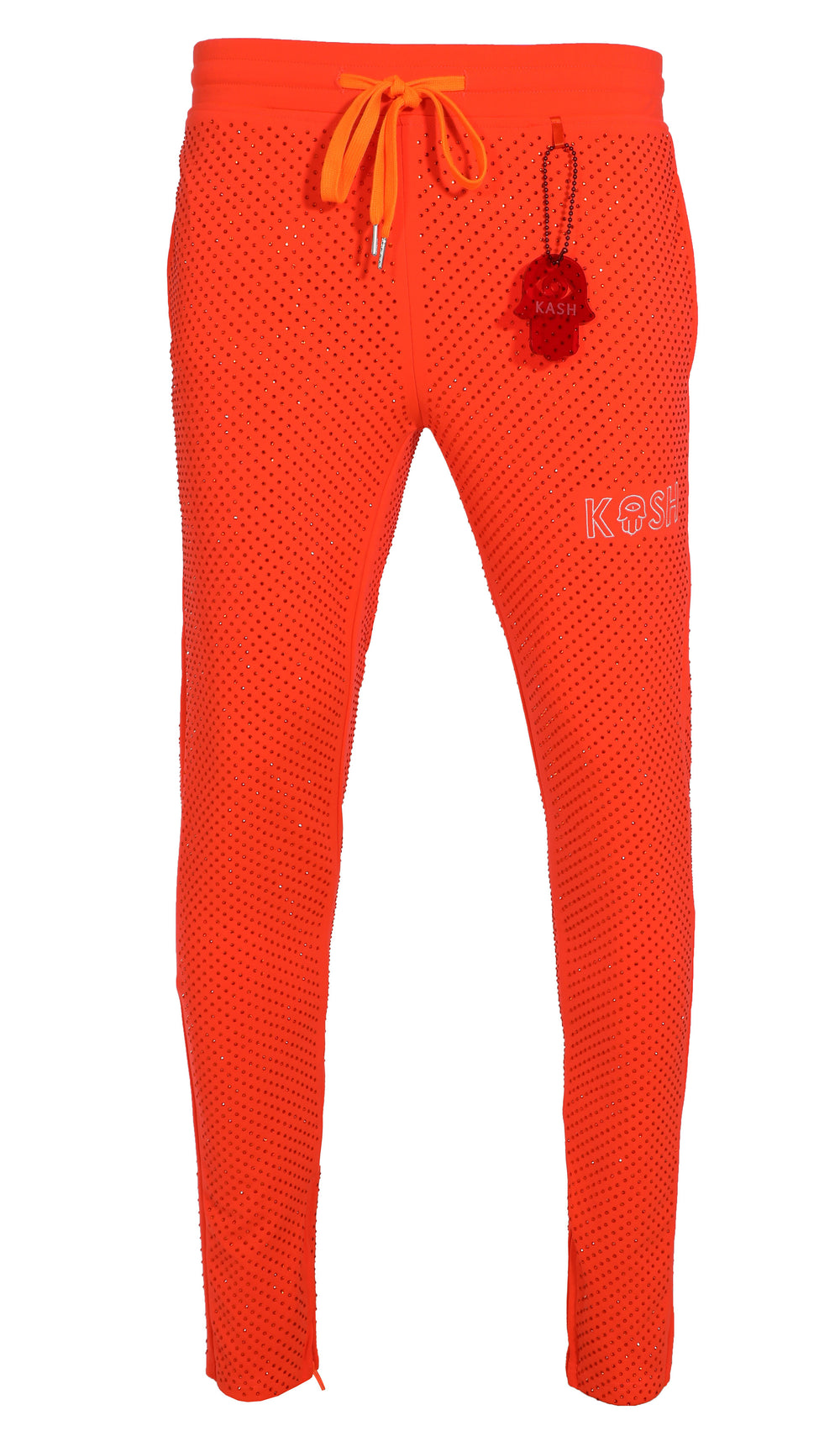 Kash All Over Diamond Track Pants in orange – view 1 of 6