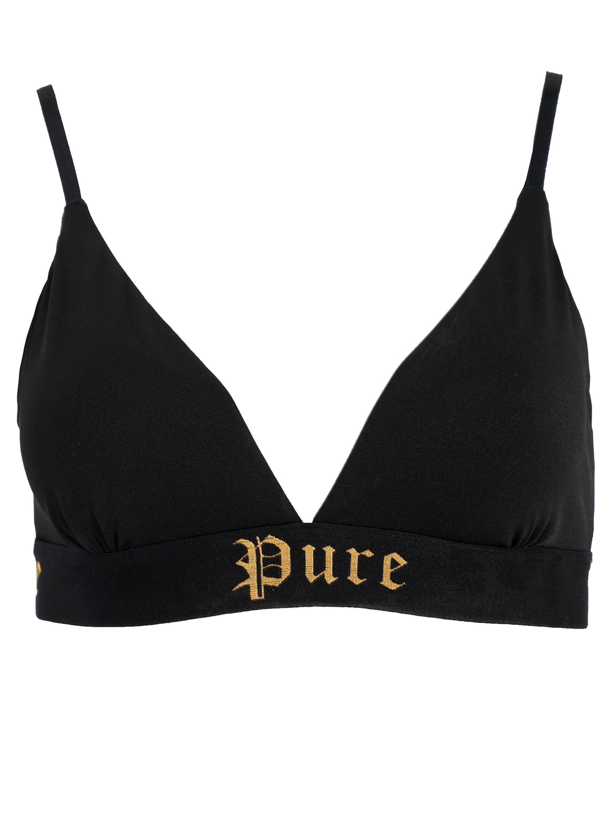 WOMEN&#39;S TRIANGLE BRA - BLACK
