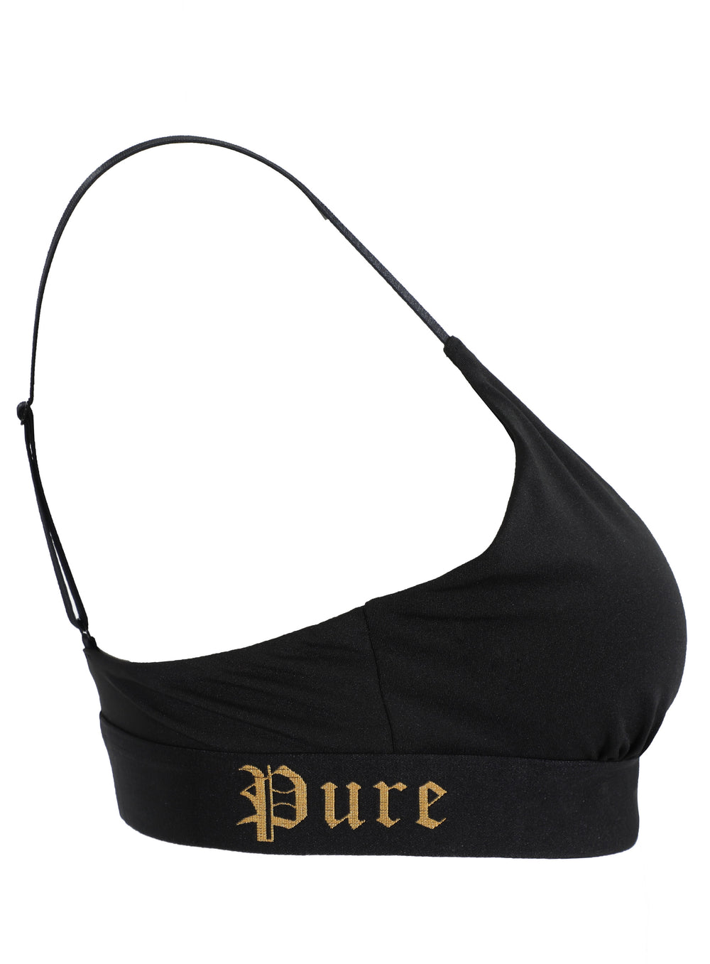Pure women's triangle bra in black – view 3 of 4