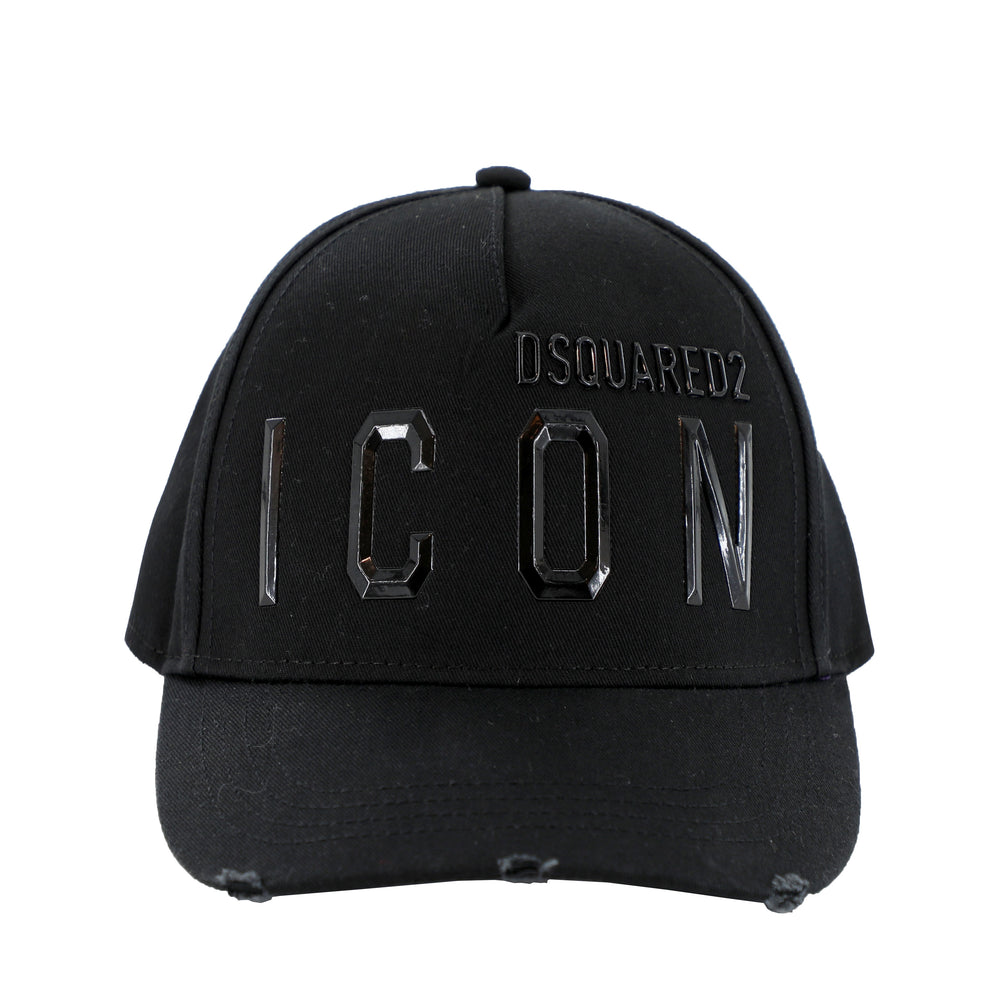 DSQUARED2 Be Icon Baseball Cap in black – view 1 of 2