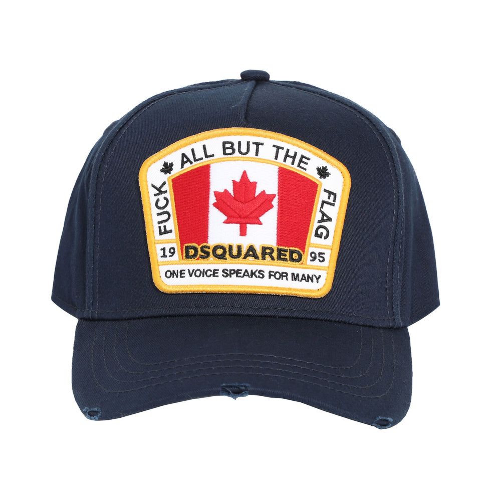DSQUARED2 Flag Hat in navy – view 1 of 3