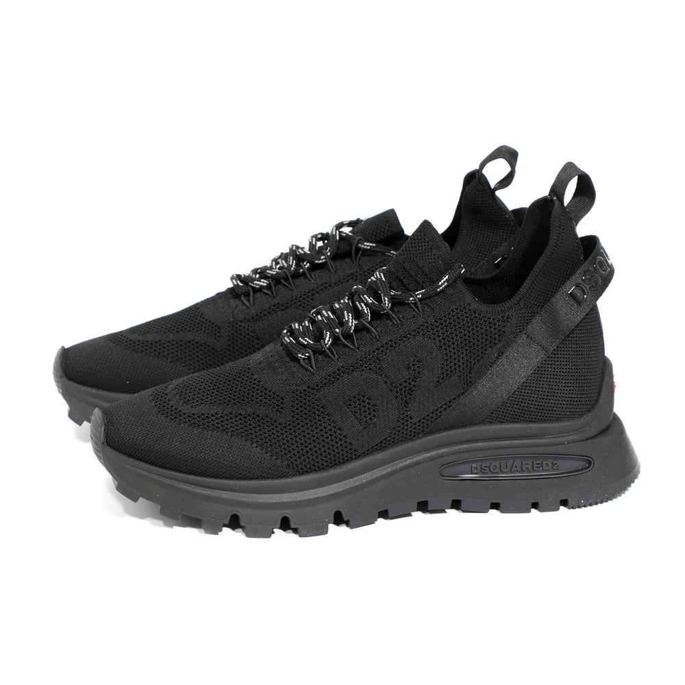DSQUARED2 Mesh Sneakers in black – view 2 of 4