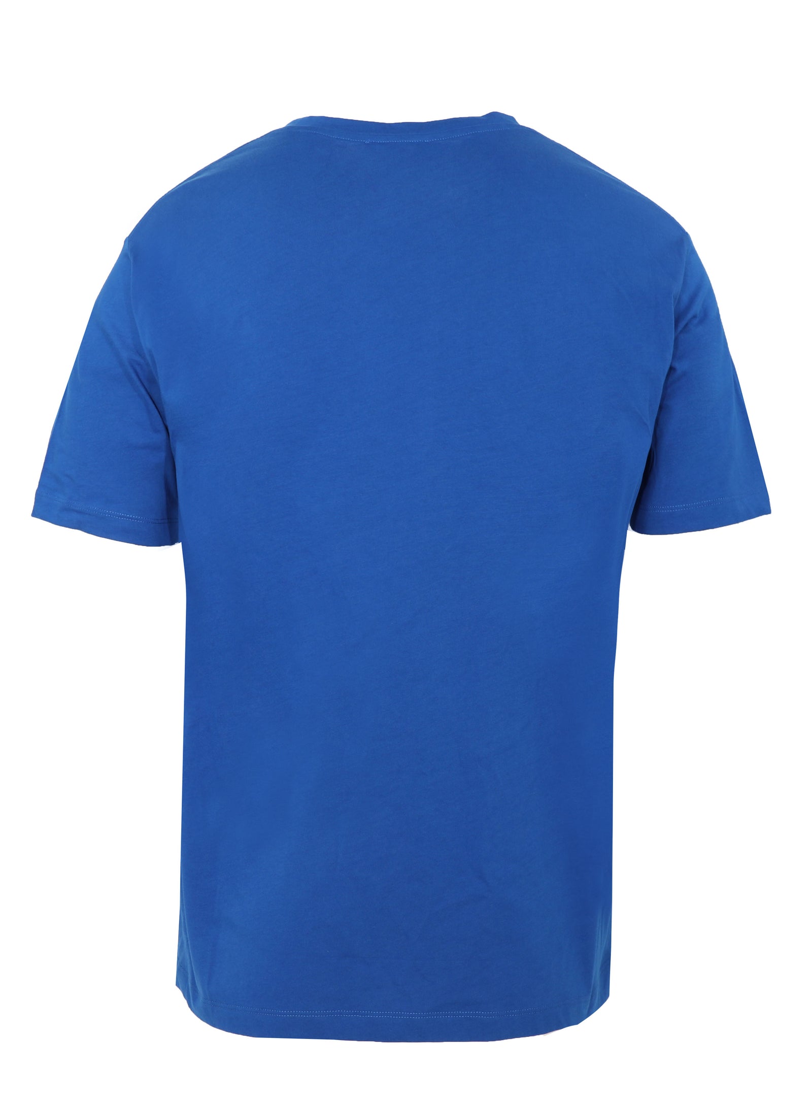 BALMAIN PRINTED T-SHIRT STRAIGHT FIT - ELECTRIC BLUE