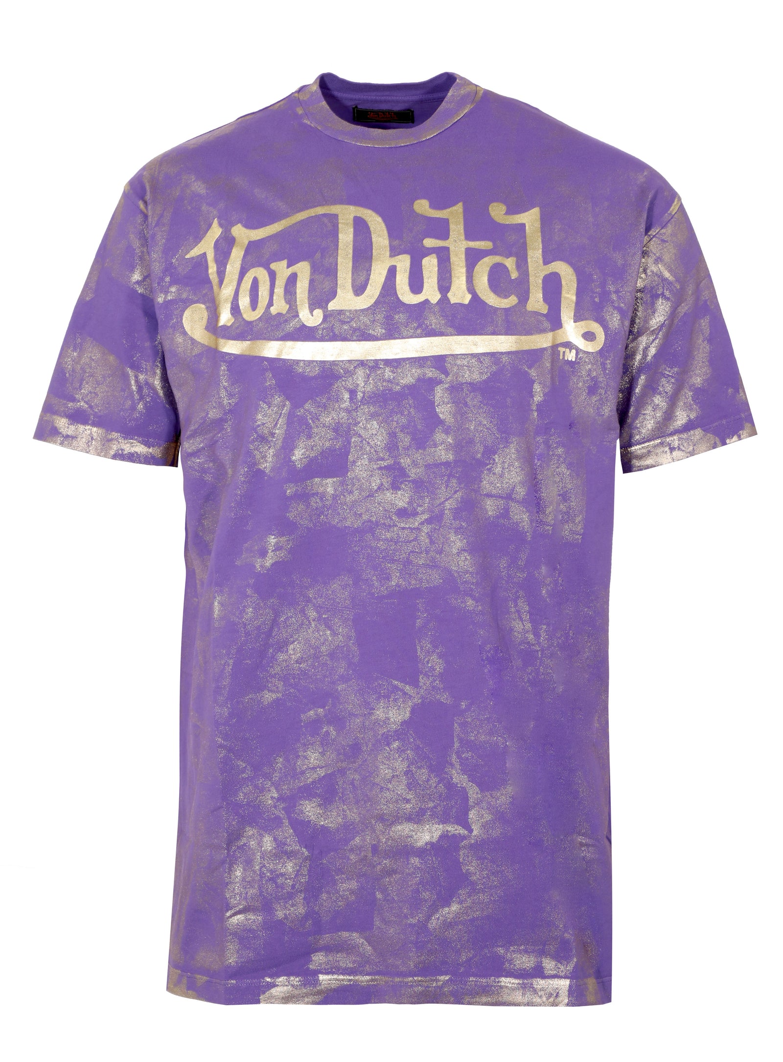 Von Dutch Tee with Gold Logo in purple – view 1 of 1