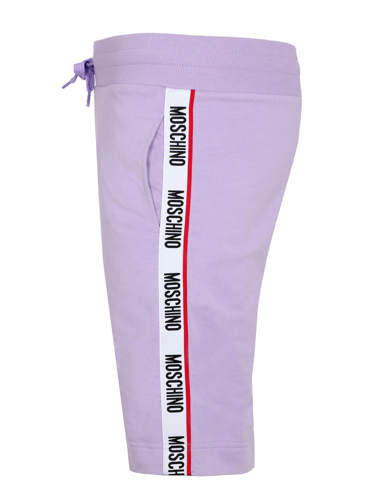 MOSCHINO LOGO BAND SHORTS - LAVENDER