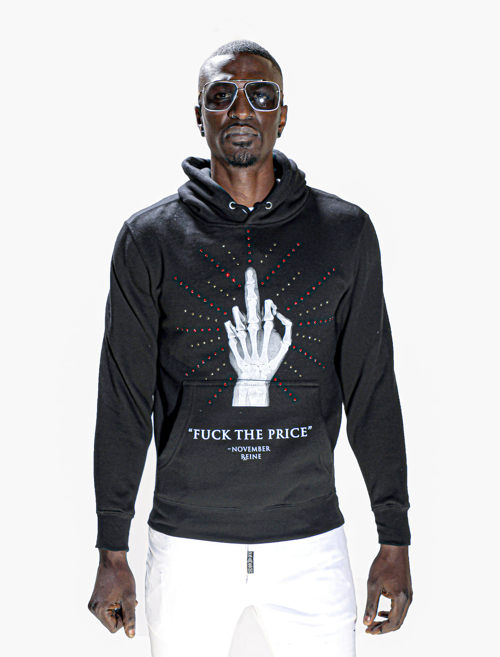 November Reine Fuck the Price Hoodie-Black